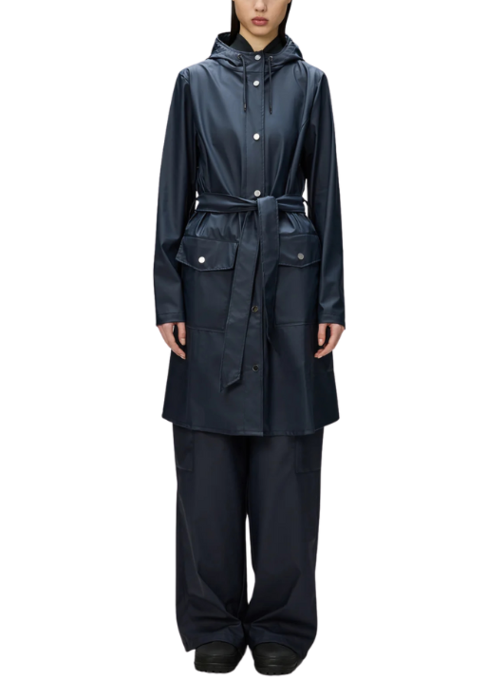 Rains Rains Curve Long Jacket