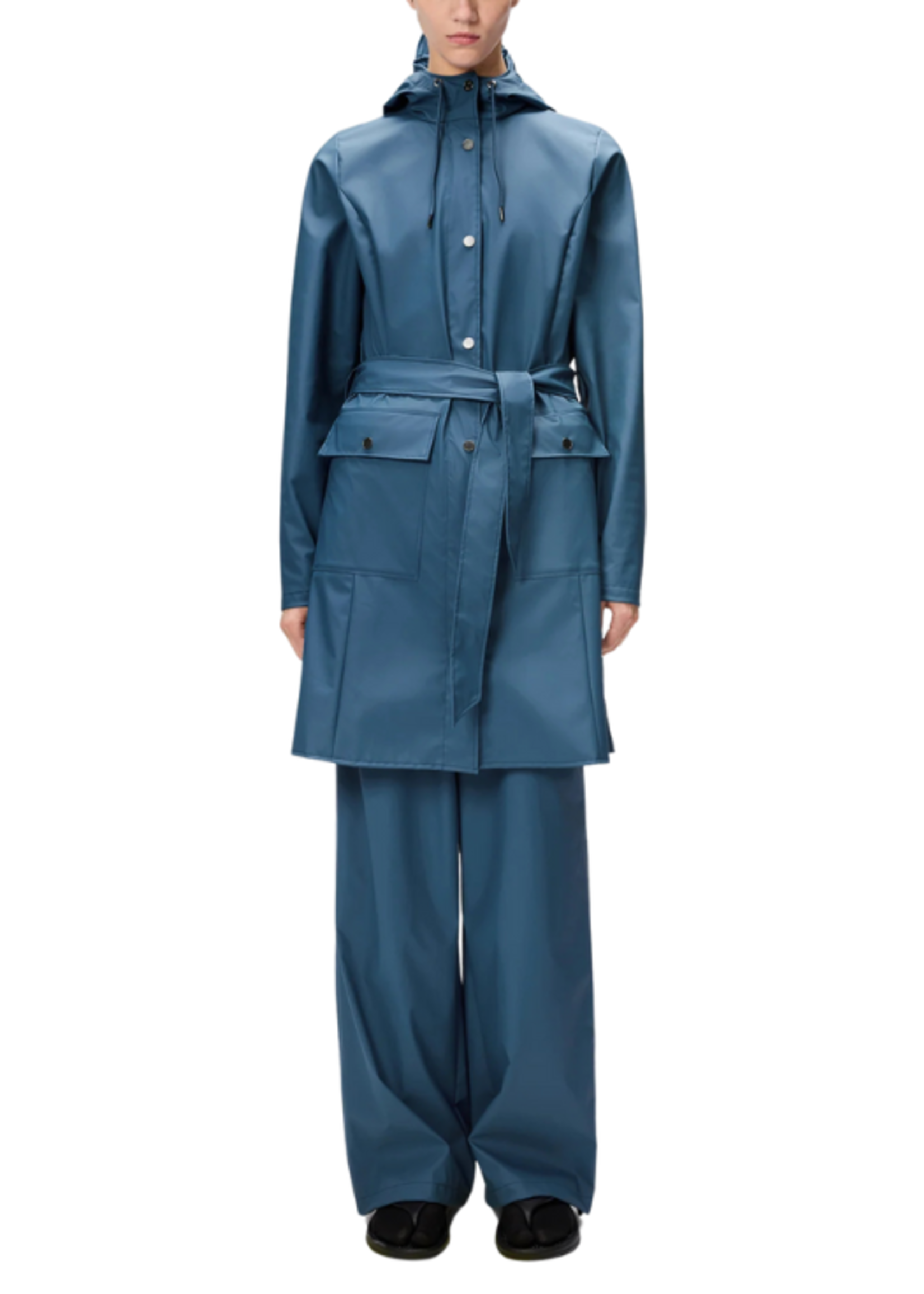 Rains Rains Curve Long Jacket