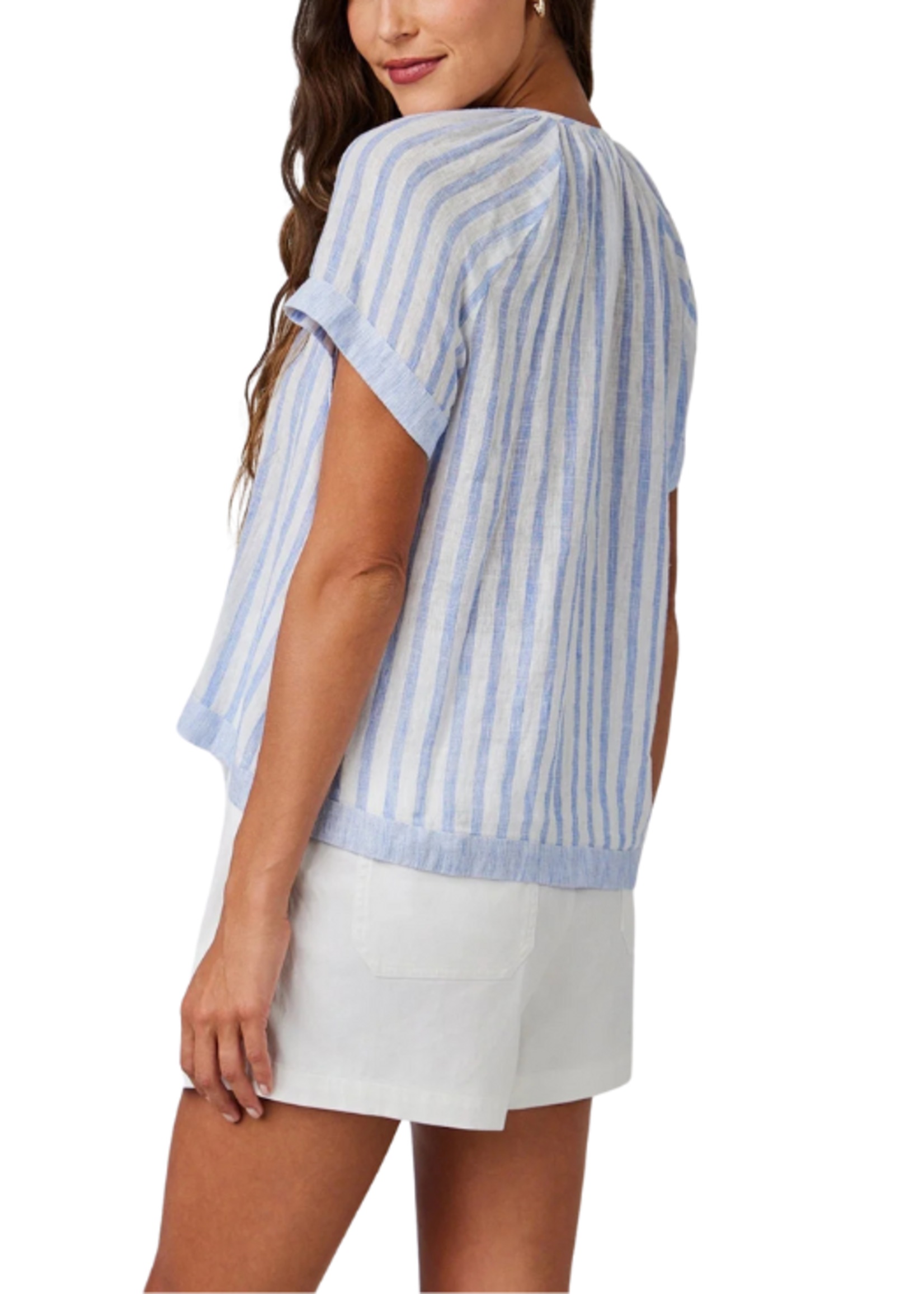 Bella Dahl Bella Dahl S/S Flowy Stripe Top