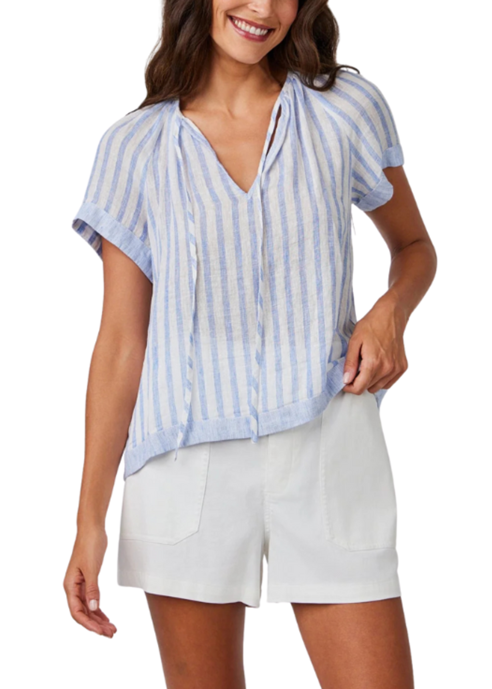 Bella Dahl Bella Dahl S/S Flowy Stripe Top