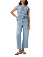 Paige Paige Cirie Ankle Denim Jumpsuit