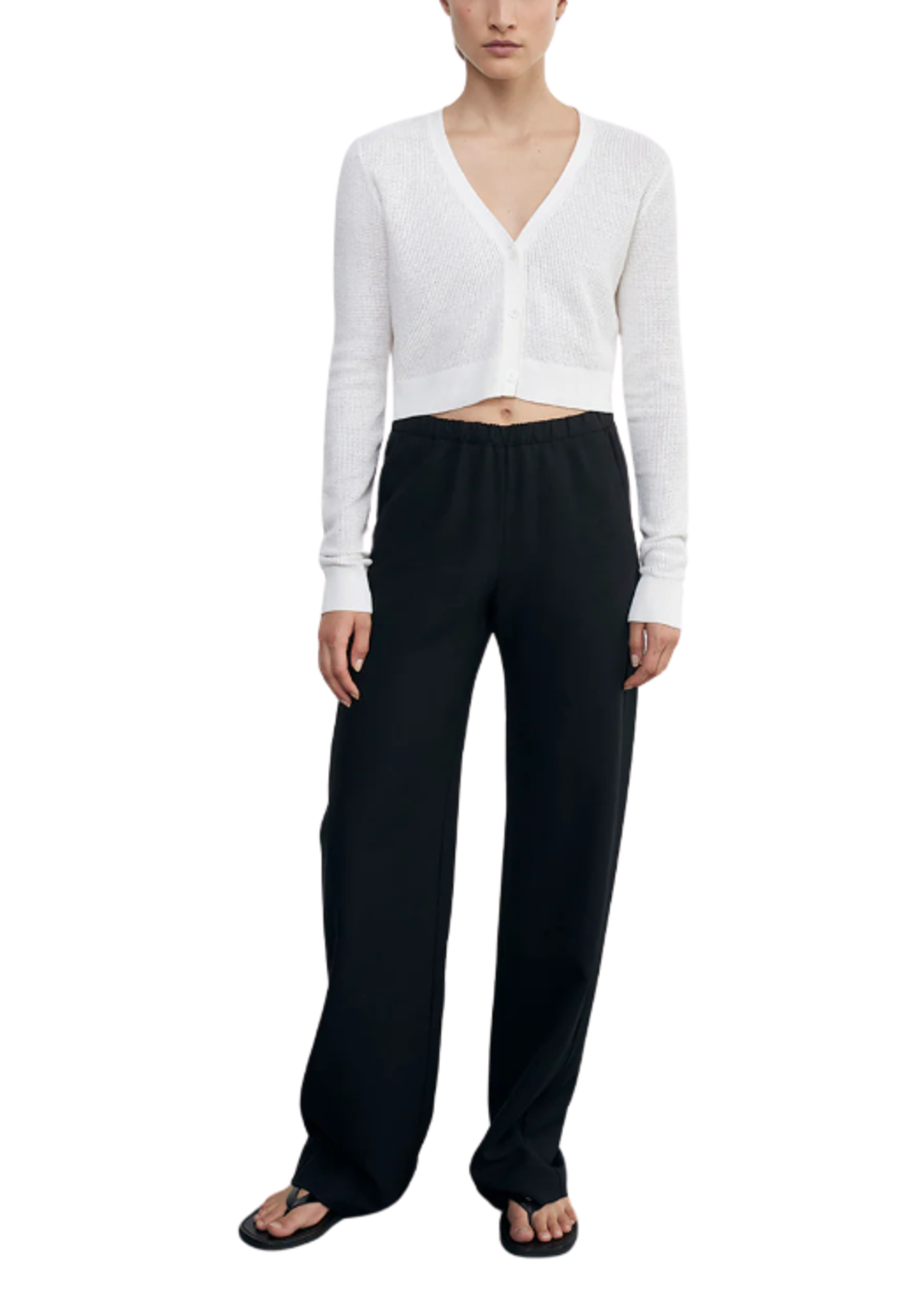 Enza Costa Enza Costa Linen Cropped Cardigan