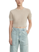 Enza Costa Enza Costa Linen Cropped Sweater