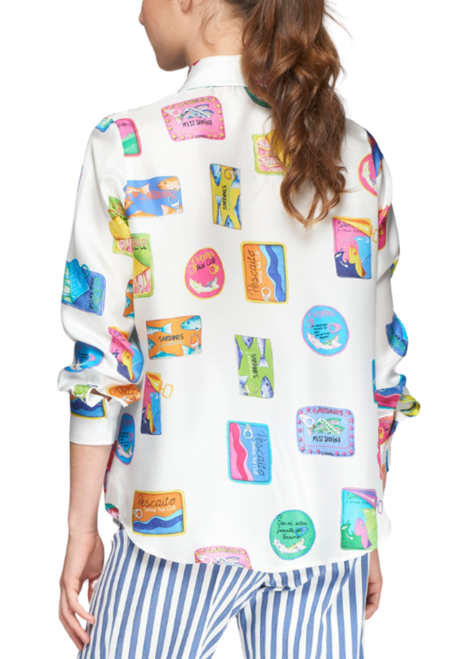 Vilagallo Vilagallo Sardinas Seda Print Blouse