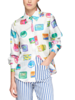 Vilagallo Vilagallo Sardinas Seda Print Blouse