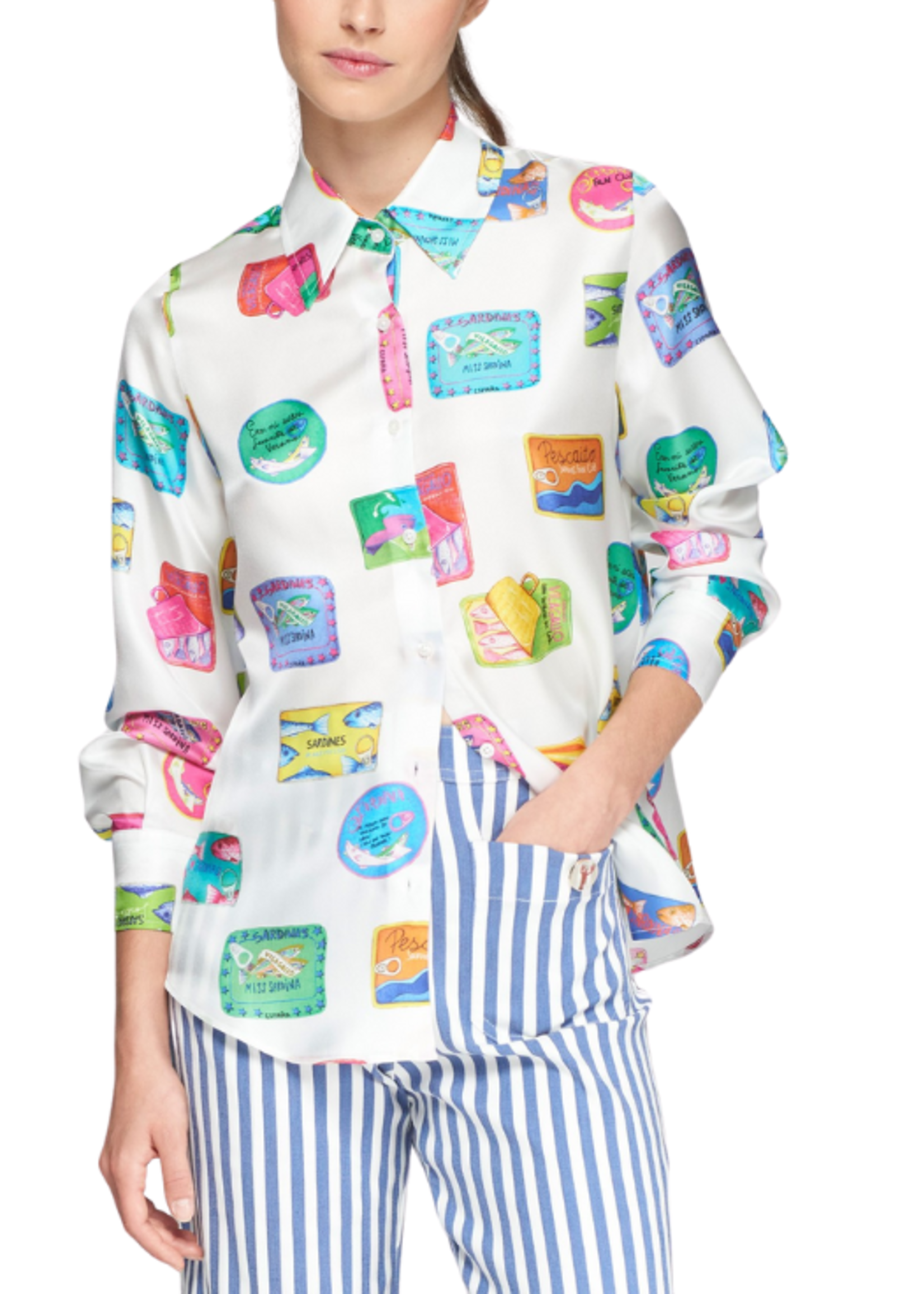 Vilagallo Vilagallo Sardinas Seda Print Blouse