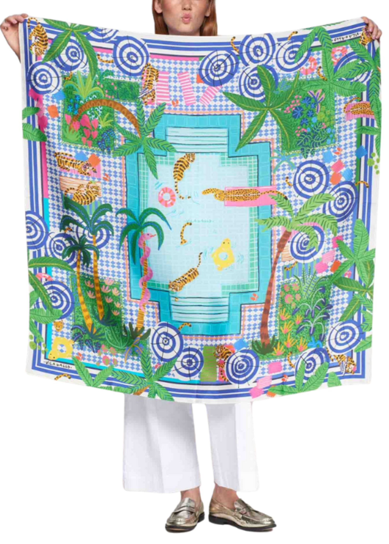 Vilagallo Vilagallo Piscina Seda Silk Scarf