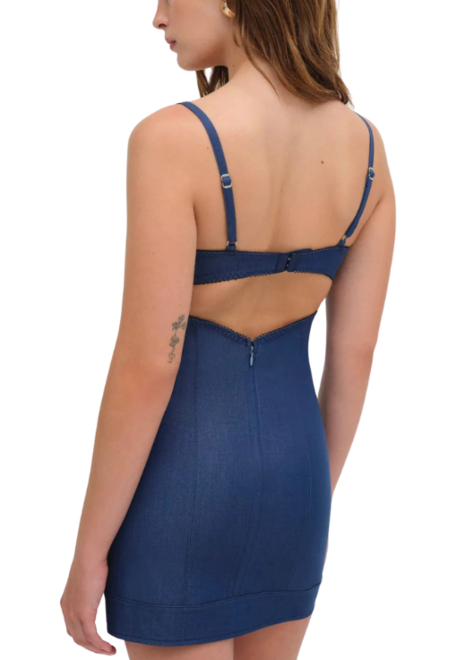 For Love & Lemons FLL Hearts Slip Dress