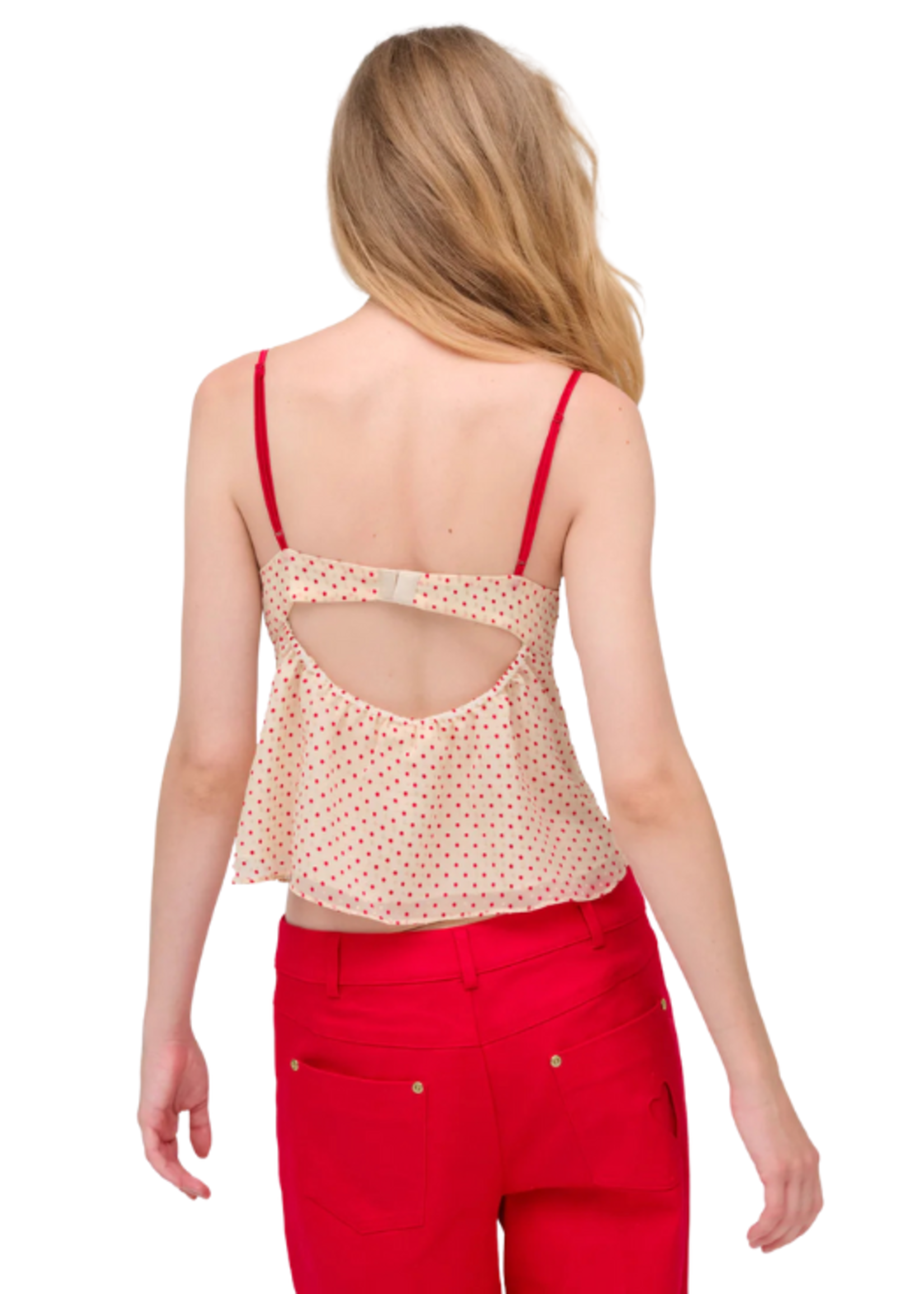 For Love & Lemons FLL Love Dot Camisole Top