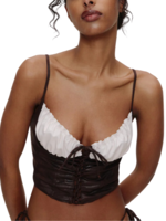 Frankies Bikinis Frankies Ranch Leather Top