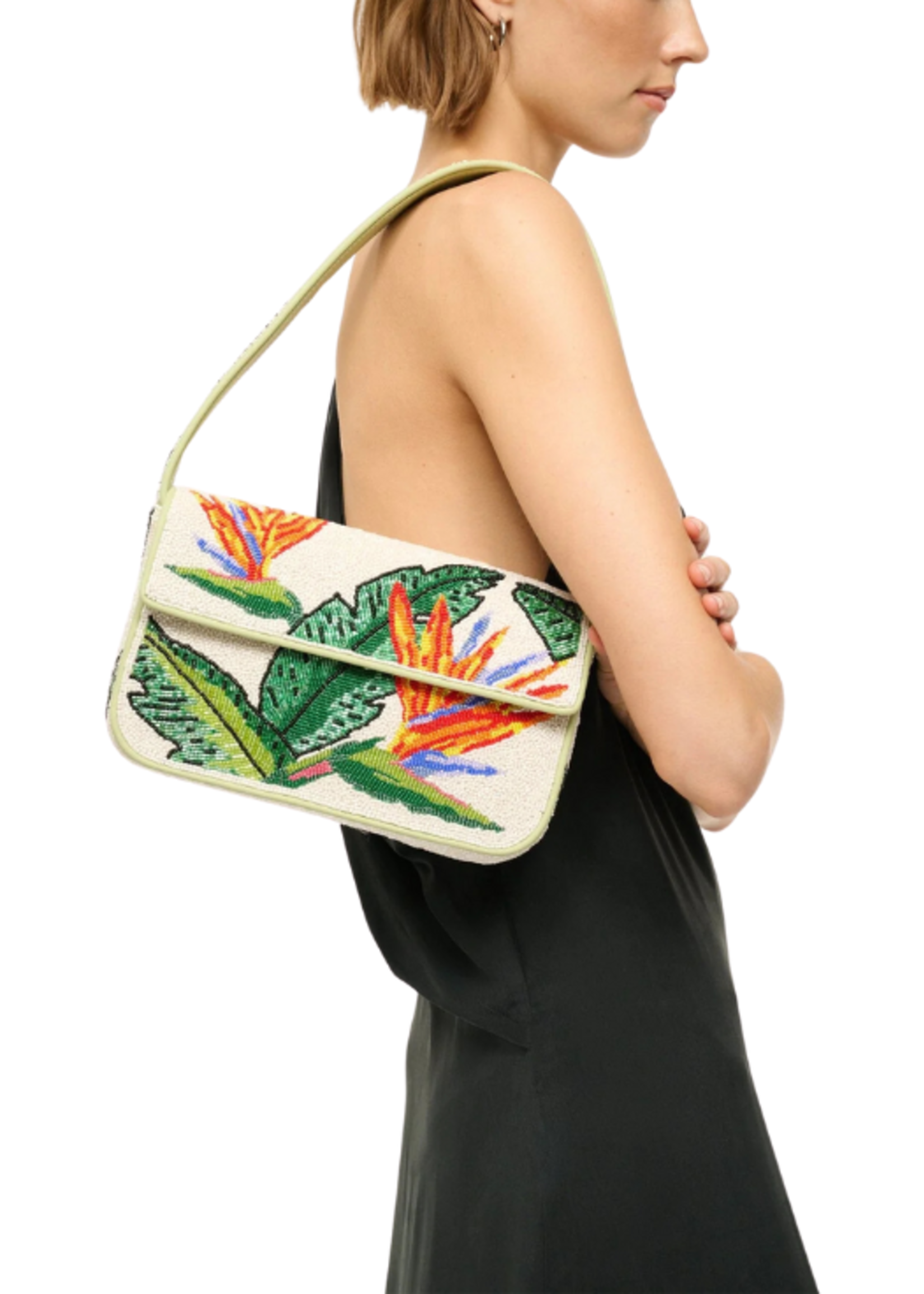 STAUD Staud Tommy Beaded Bag