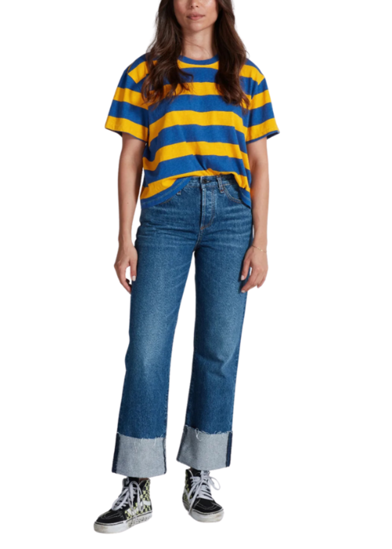 ASKK ASKK Cuffed Mid Rise Straight Jean