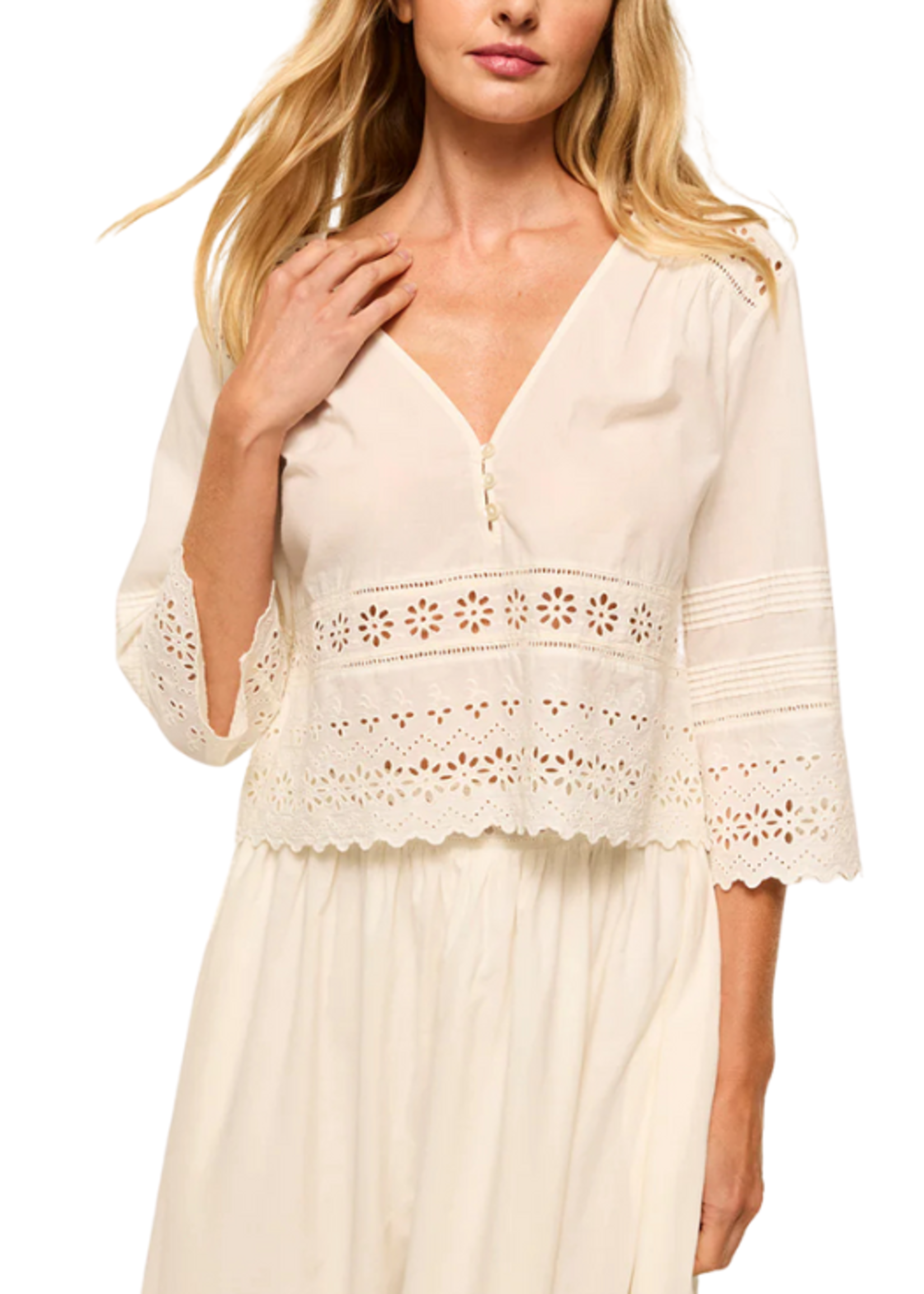 Misa Misa Arlet Eyelet Top