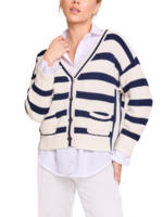 Brodie Cashmere Brodie Stripe Cardigan