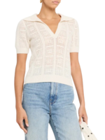 Naadam Naadam Cashmere Crochet S/S Polo