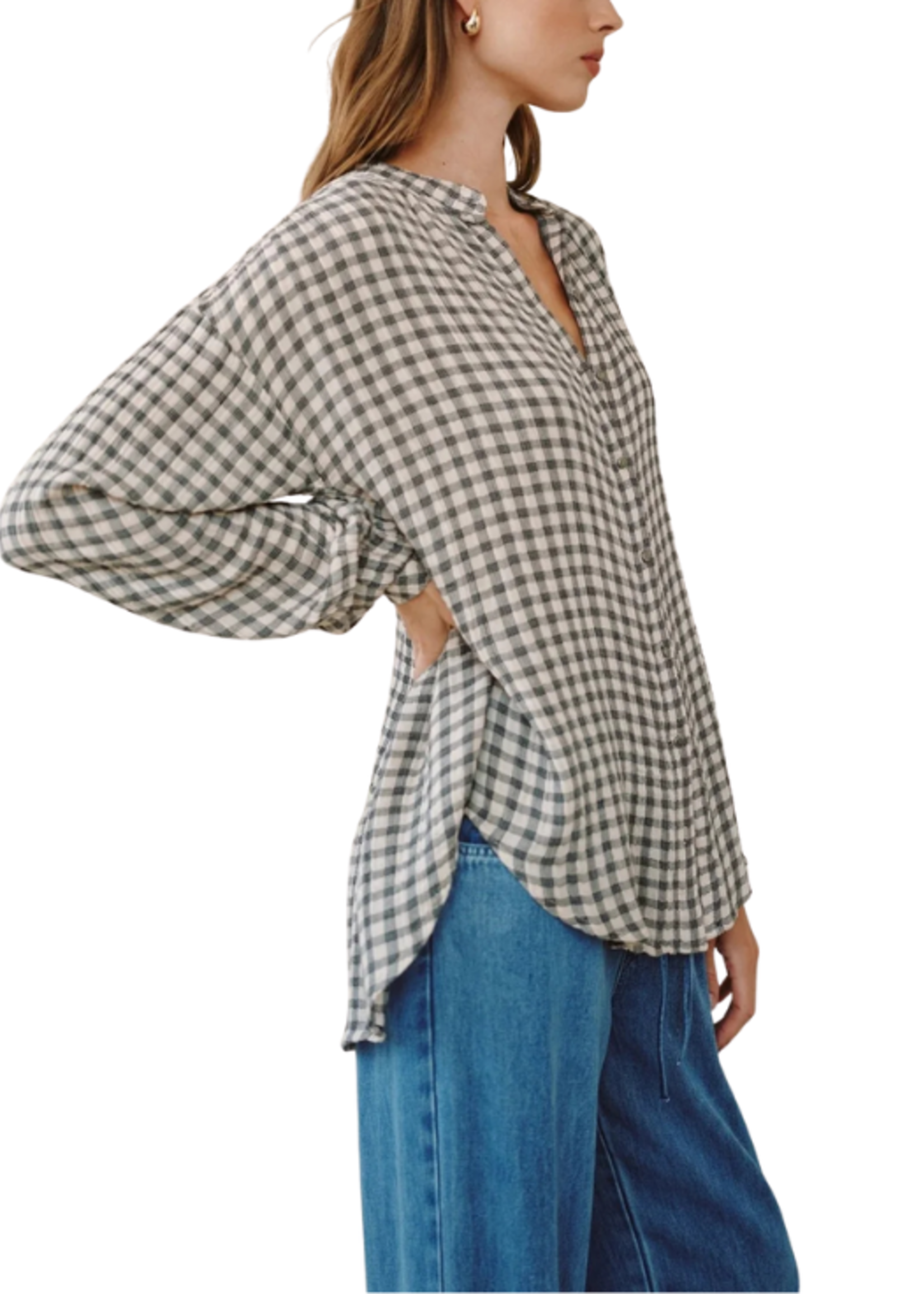 Bella Dahl Bella Dahl Mandarin Collar Shirt