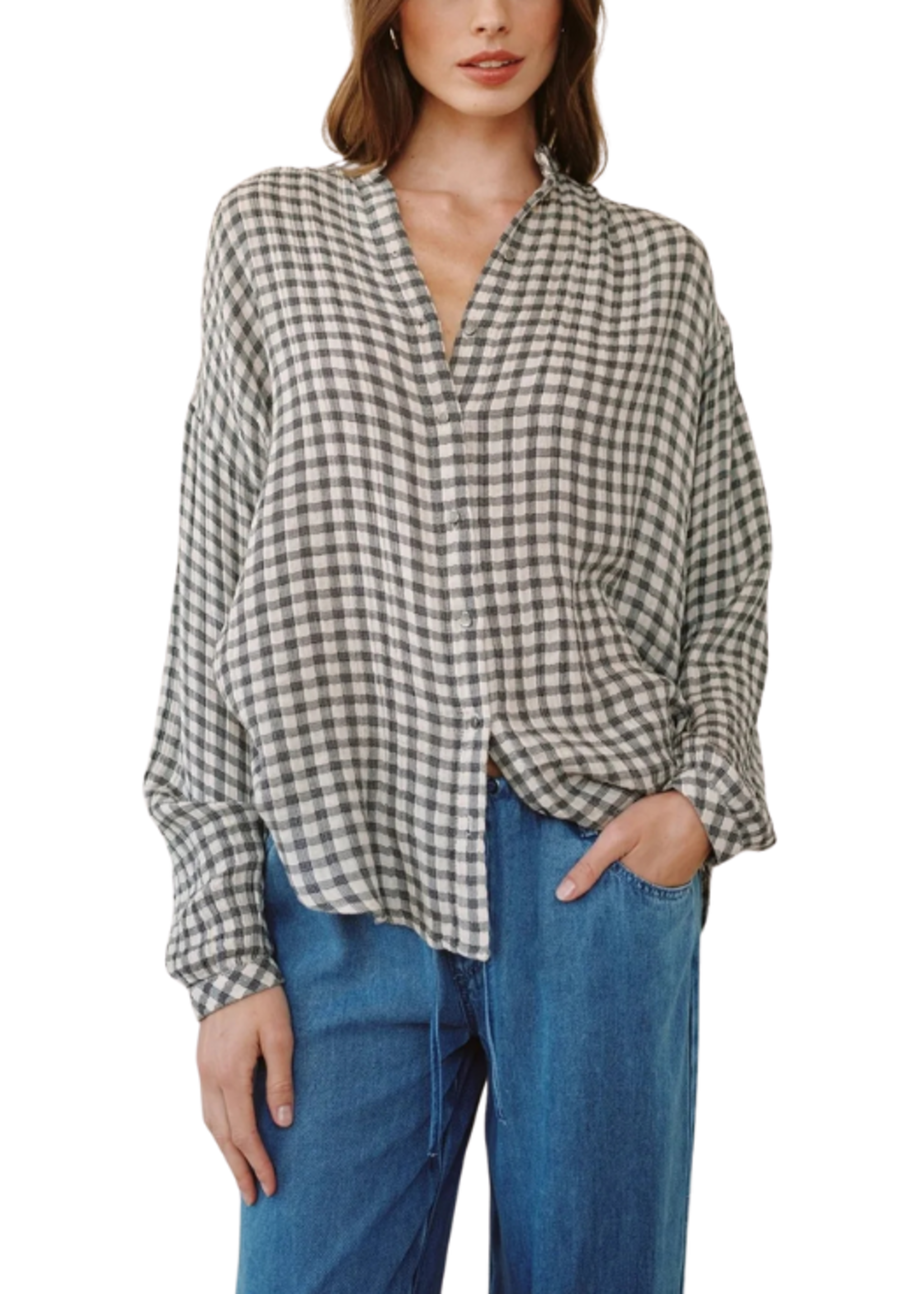 Bella Dahl Bella Dahl Mandarin Collar Shirt