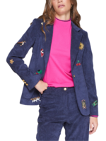 Vilagallo Vilagallo Corduroy Patch Blazer