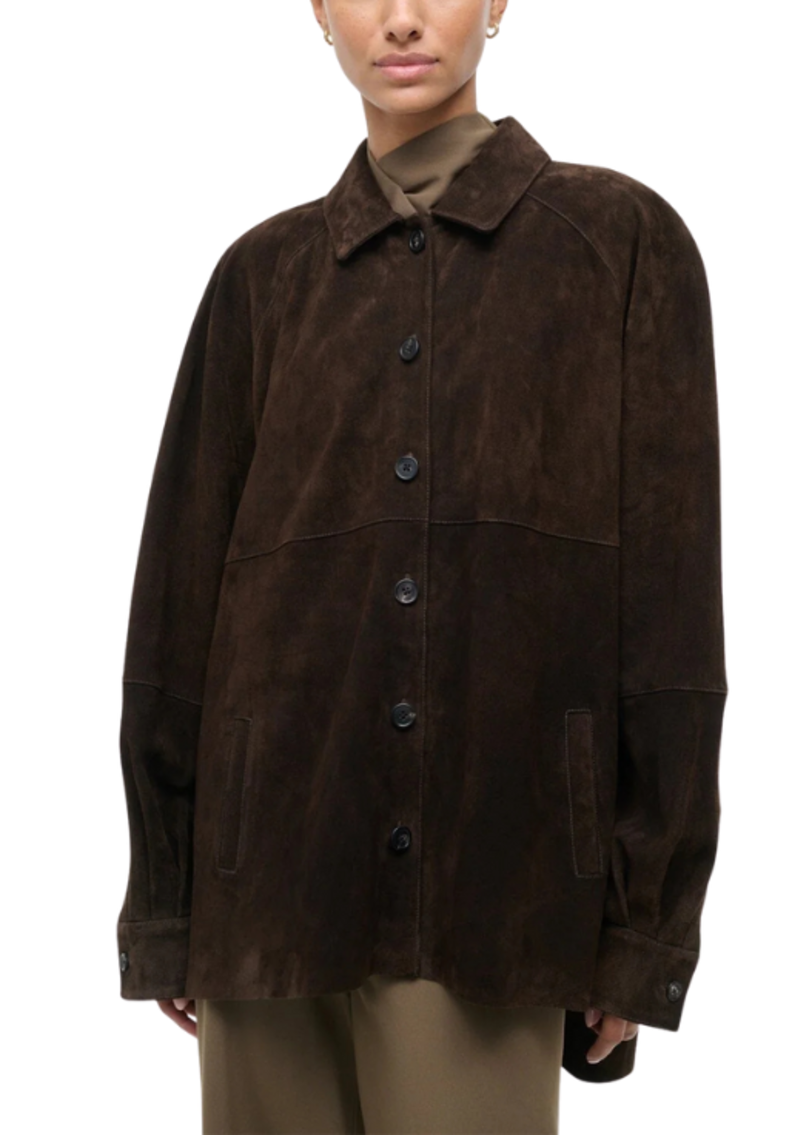 STAUD Staud Josette Suede Shirt