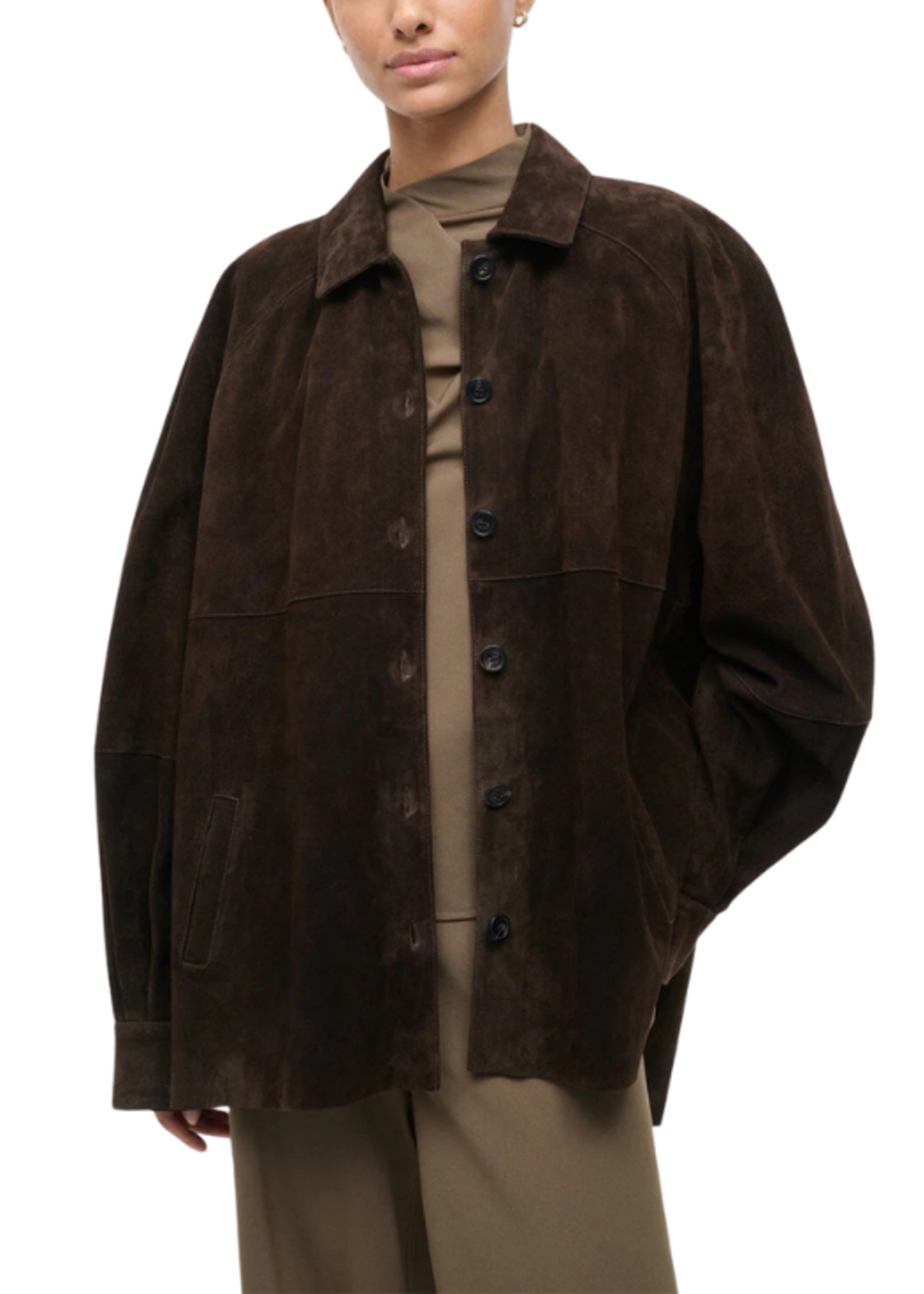 STAUD Staud Josette Suede Shirt