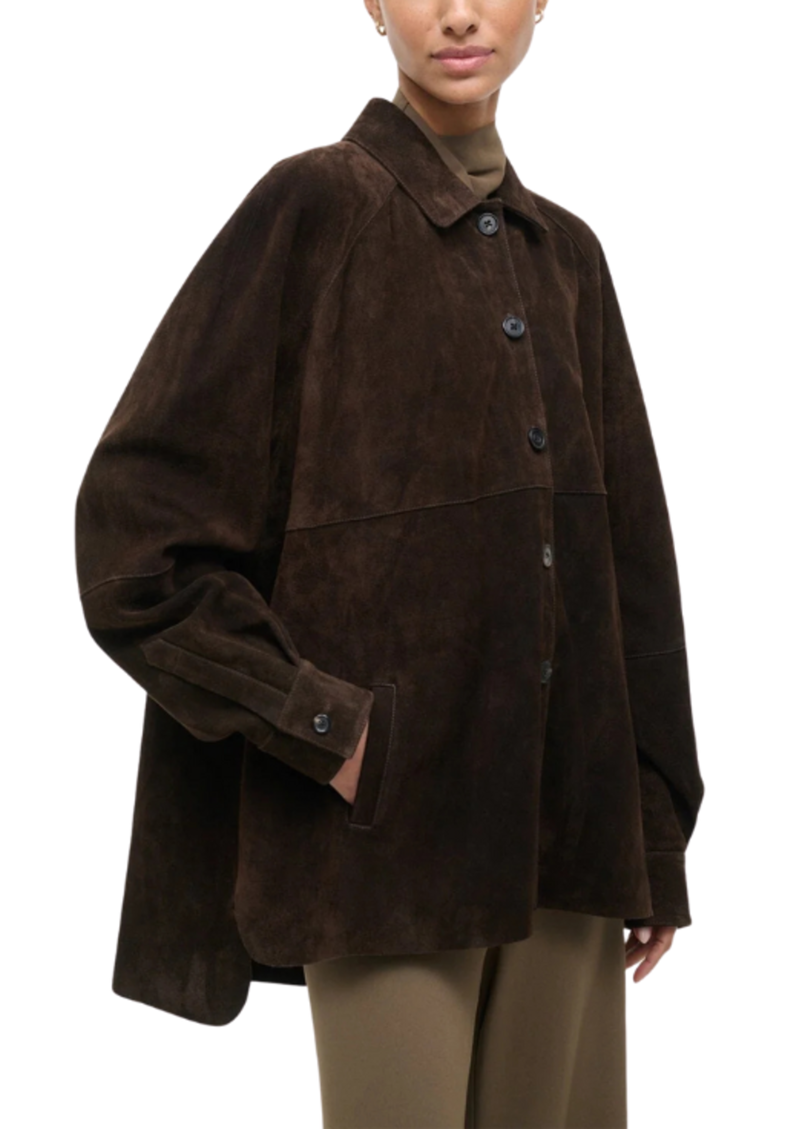 STAUD Staud Josette Suede Shirt