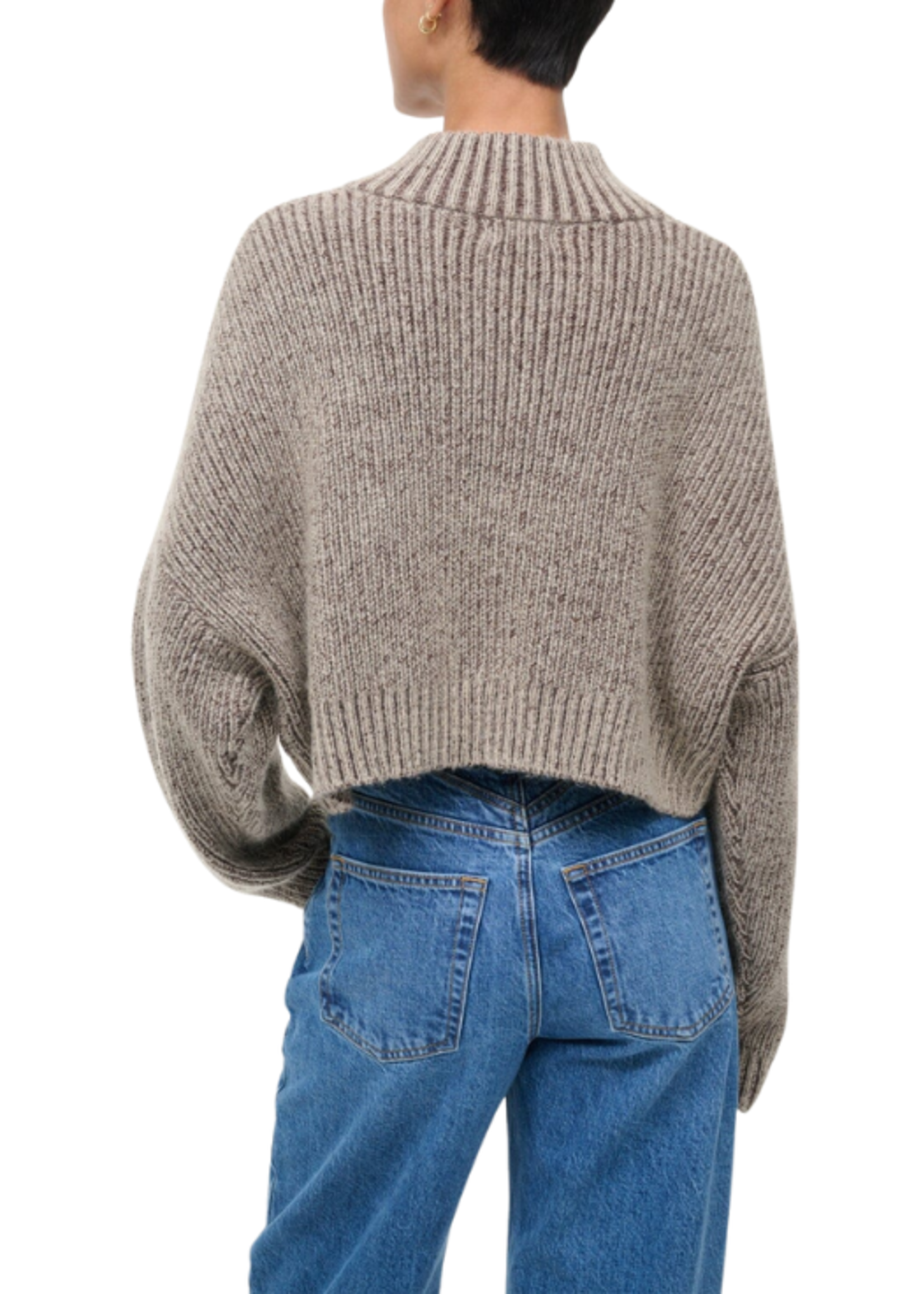 STAUD Staud Cropped Hampton Sweater