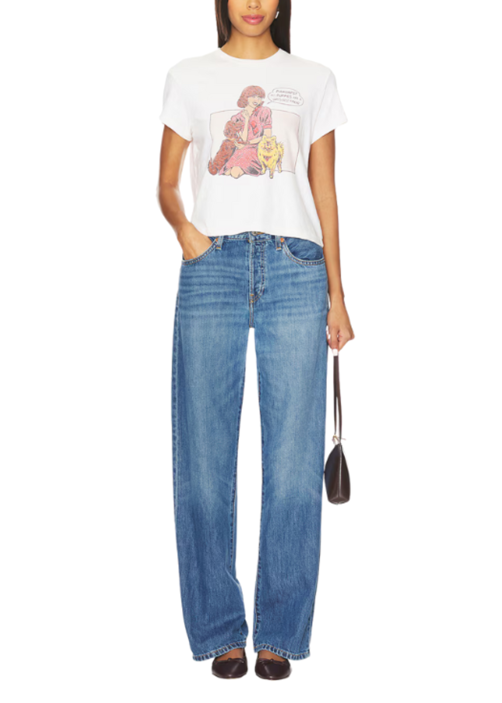 Re/Done Re/Done 50's Boxy Puppy Tee