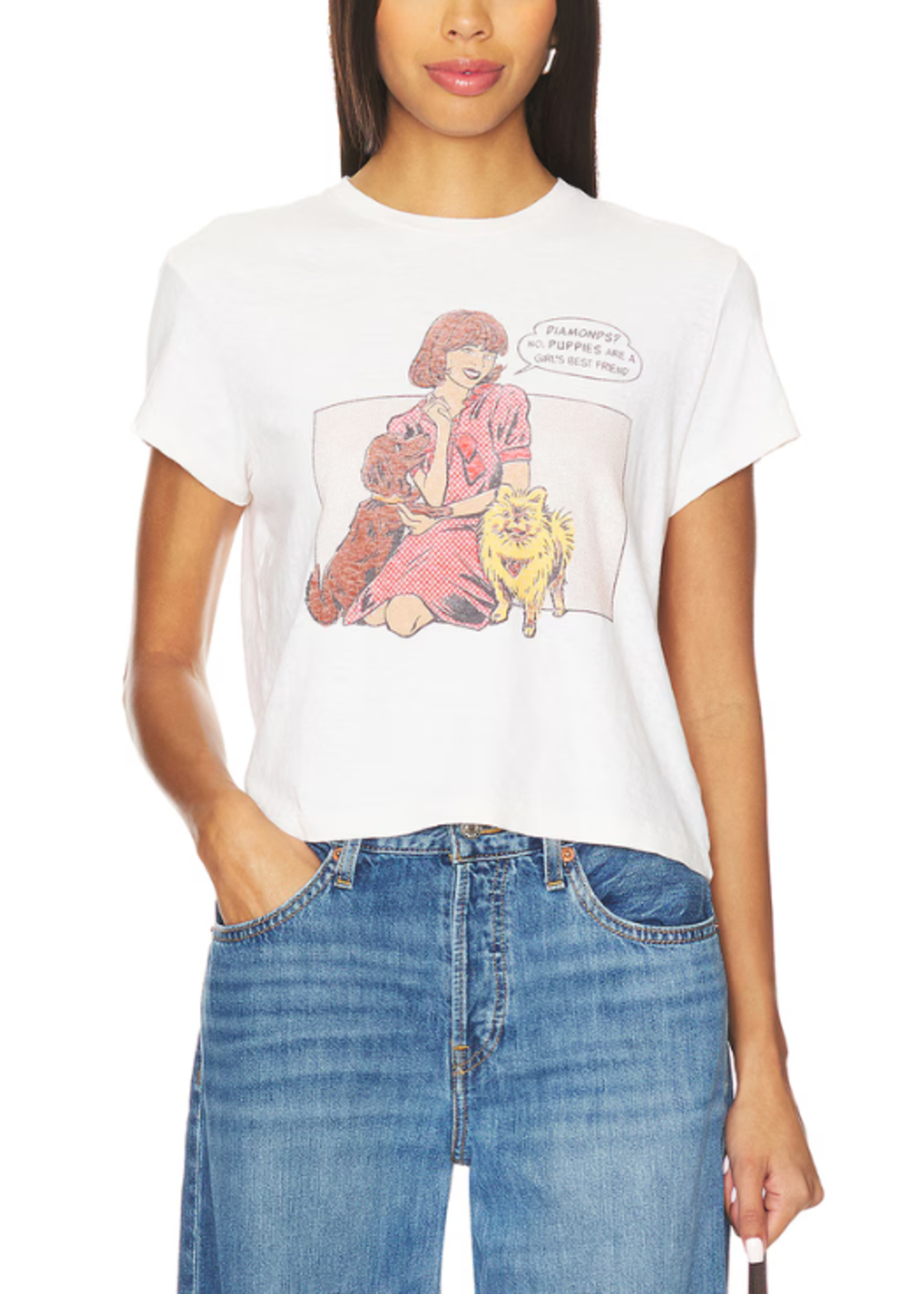 Re/Done Re/Done 50's Boxy Puppy Tee