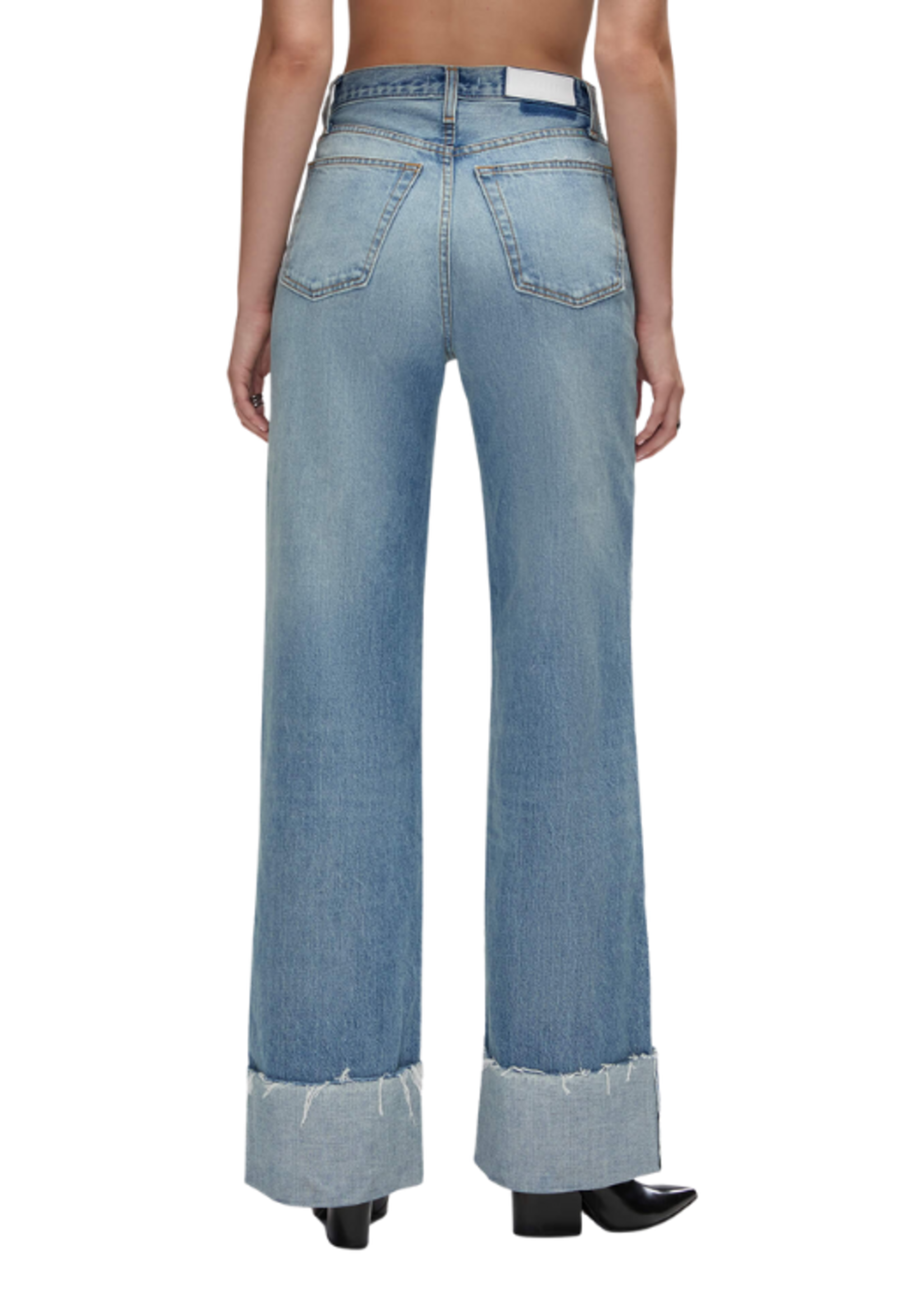 Re/Done Re/Done Wide Leg Cuff Jean