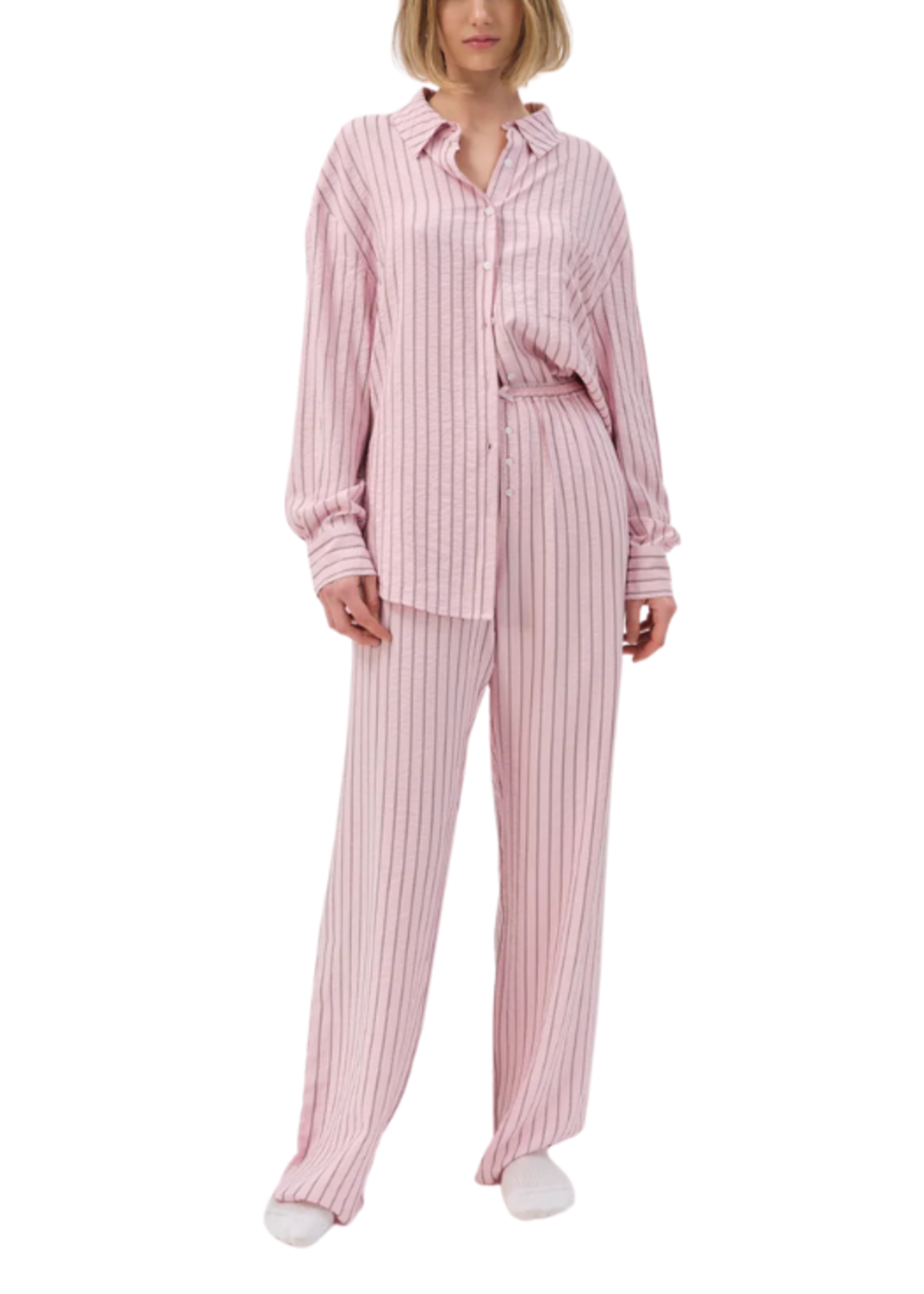For Love & Lemons FLL Mindy Striped Shirt