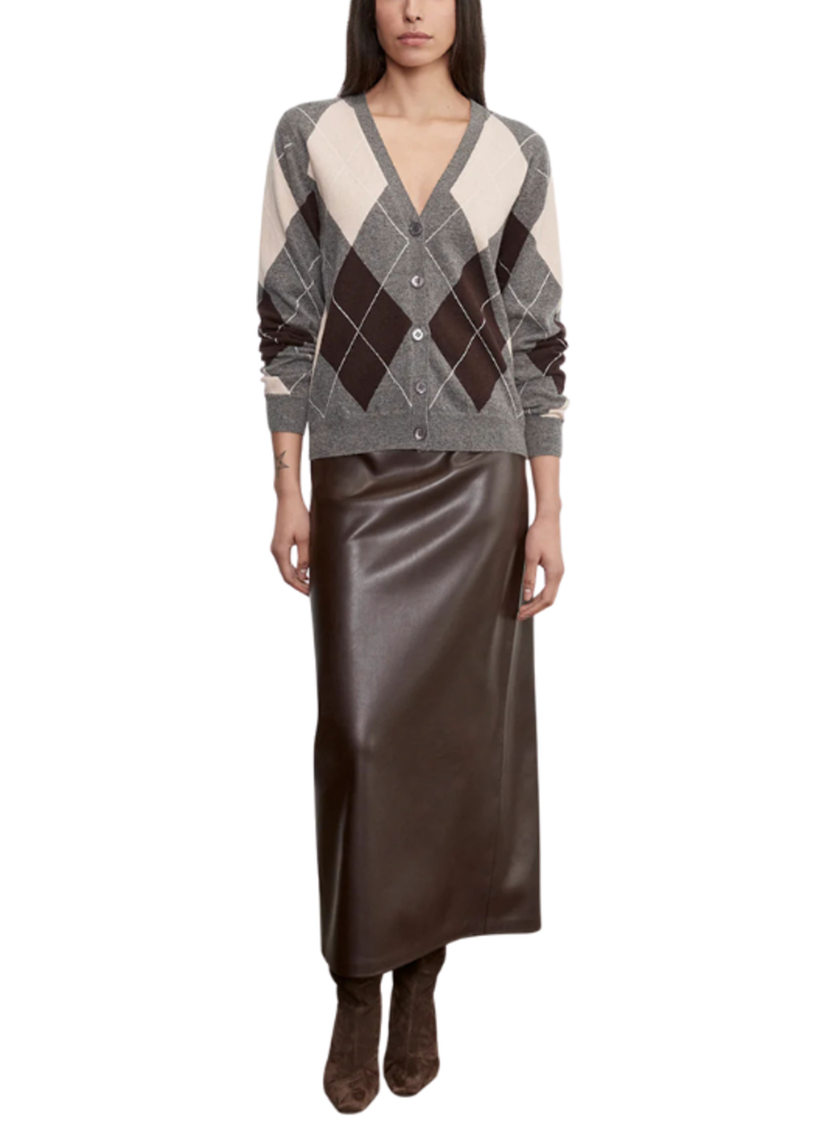 Enza Costa Enza Costa Argyle Cardigan