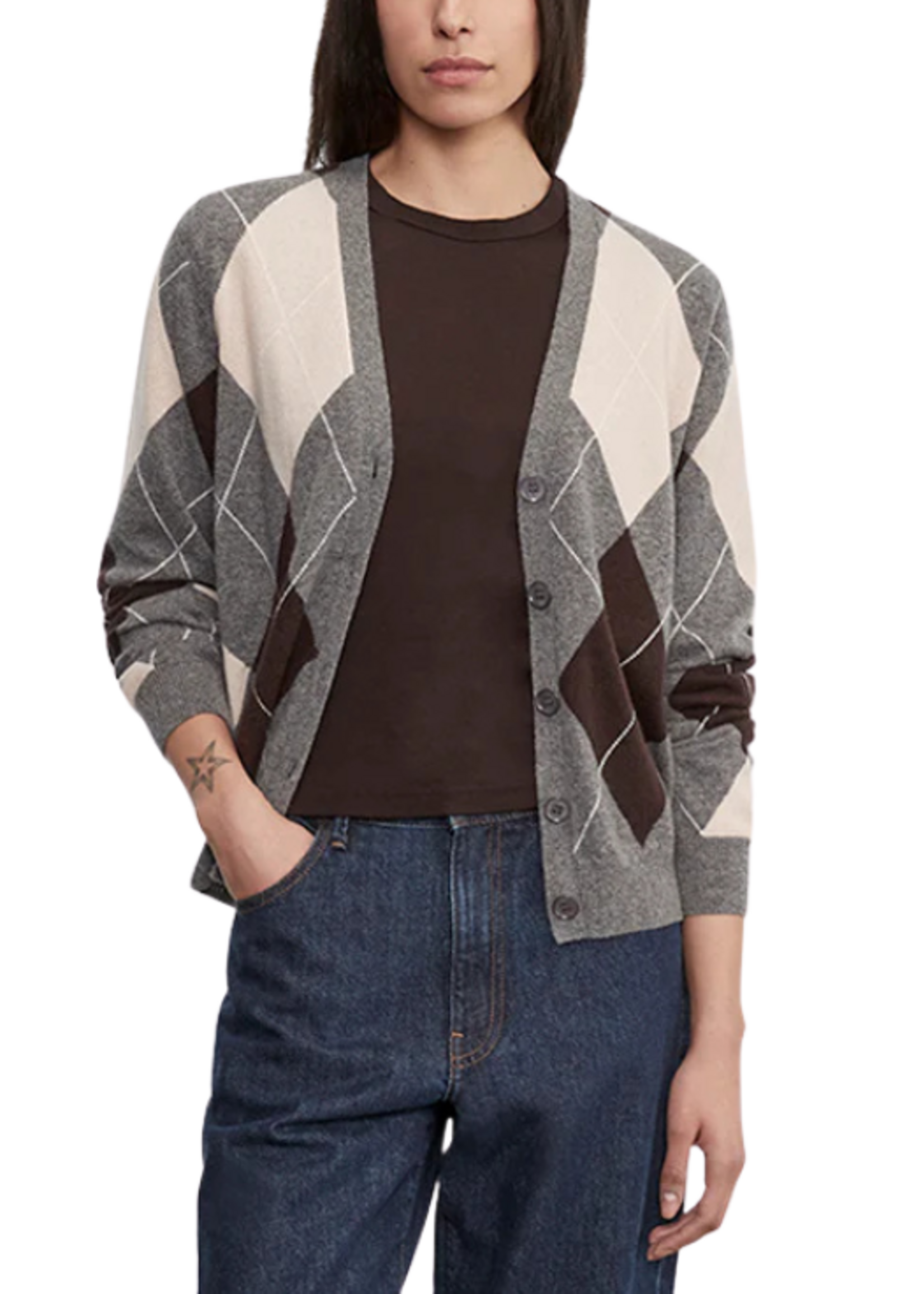 Enza Costa Enza Costa Argyle Cardigan