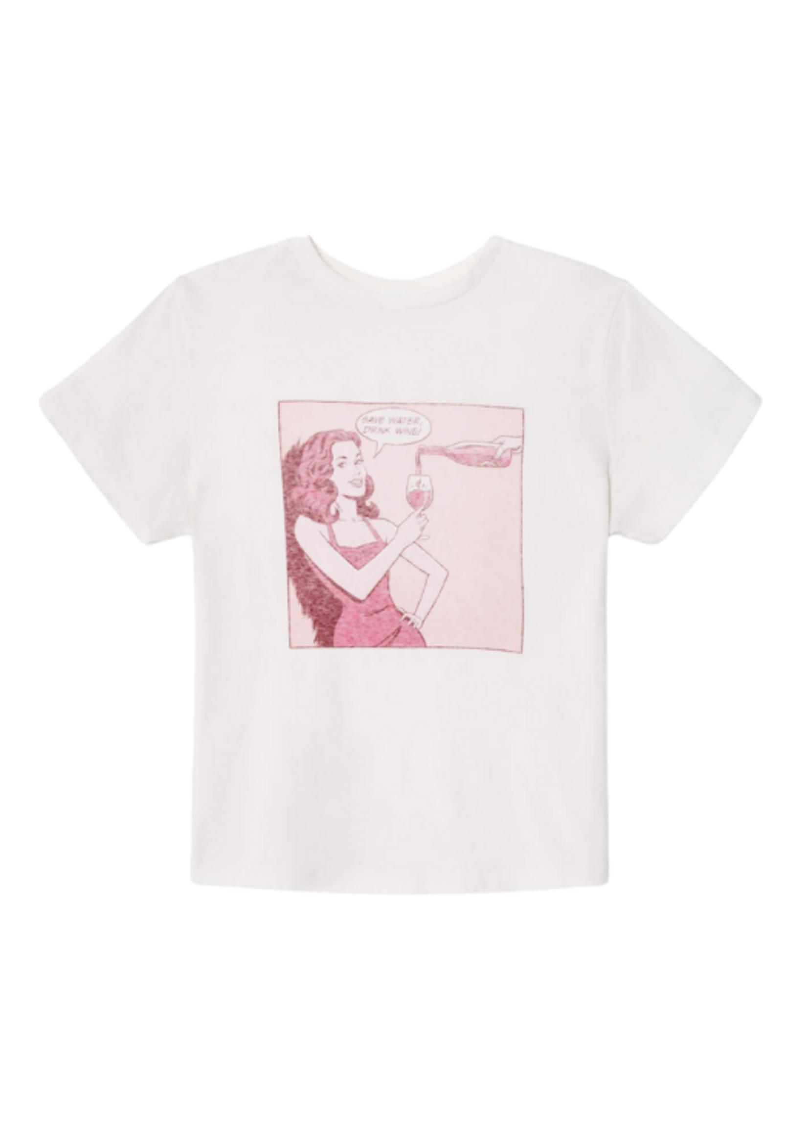 Re/Done Re/Done Drink Wine Tee