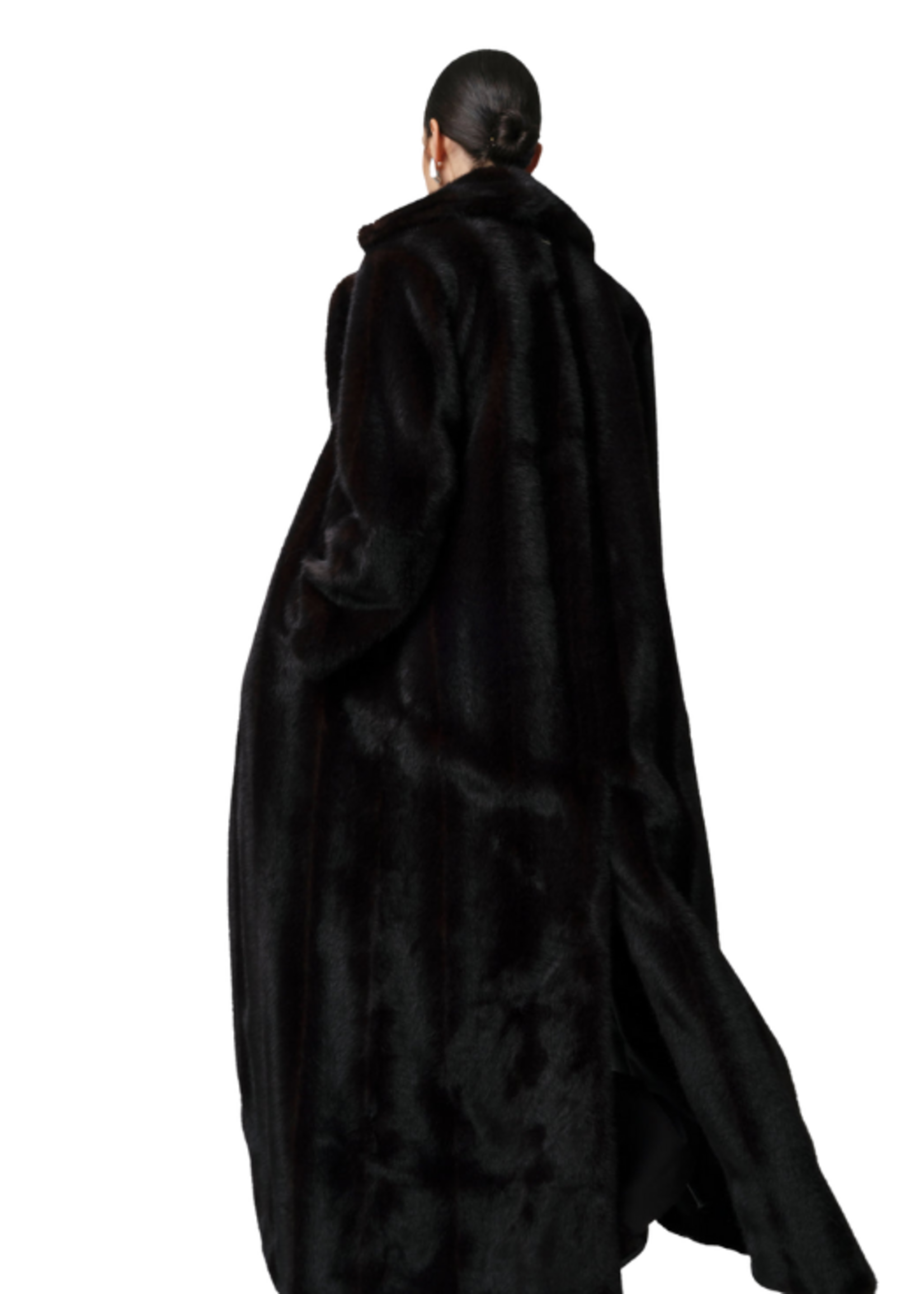 Apparis Apparis Gabrielle Shaved Mink Maxi Coat