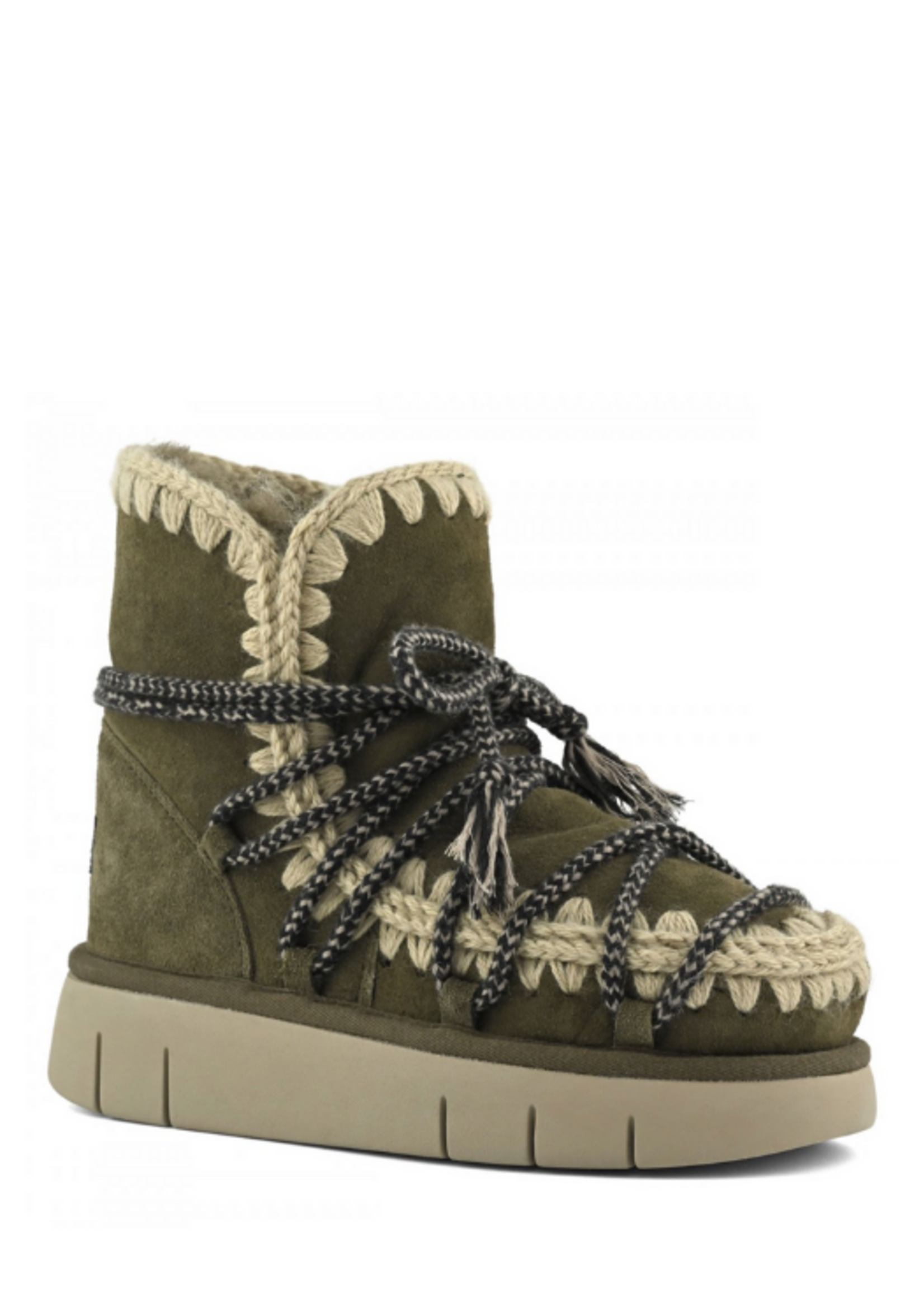 Mou MOU Bounce Suede Lace Boot