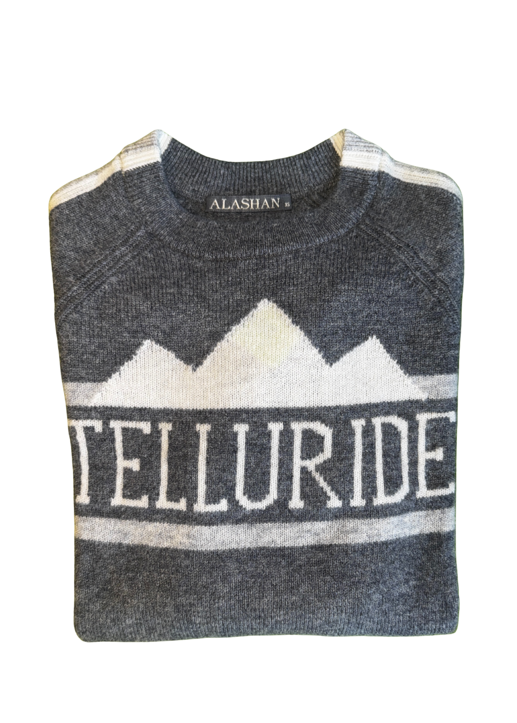 Alashan Cashmere Alashan TELLURIDE Crew w/Racing Stripes