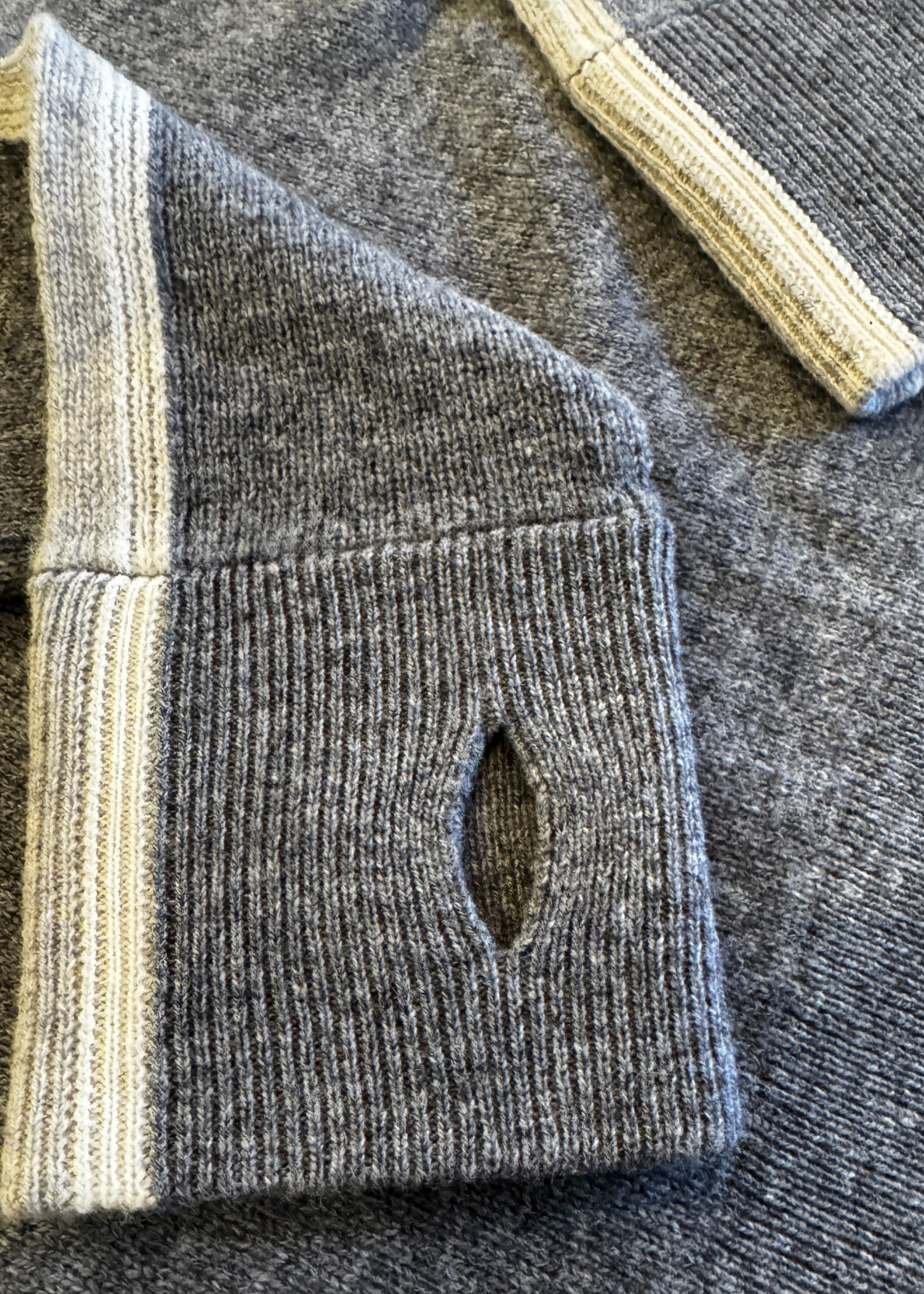 Alashan Cashmere Alashan TELLURIDE Crew w/Racing Stripes