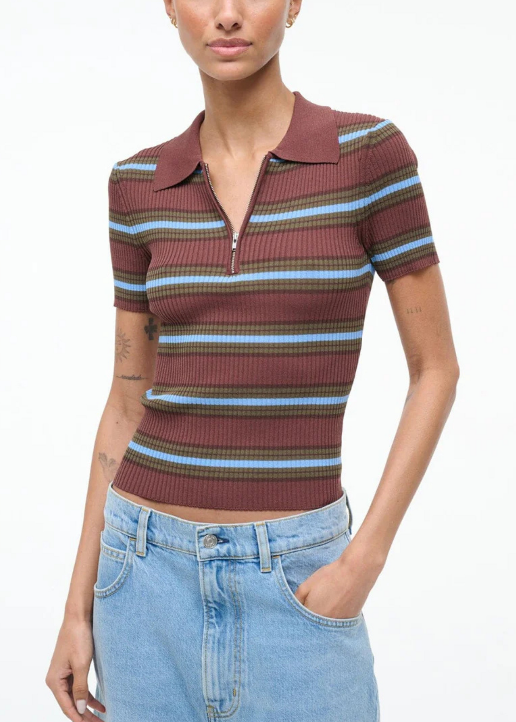 STAUD Staud Ren Stripe Top