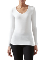 ATM ATM Modal Rib L/S V-Neck Tee