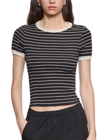 Enza Costa Enza Costa S/S Stripe Tee