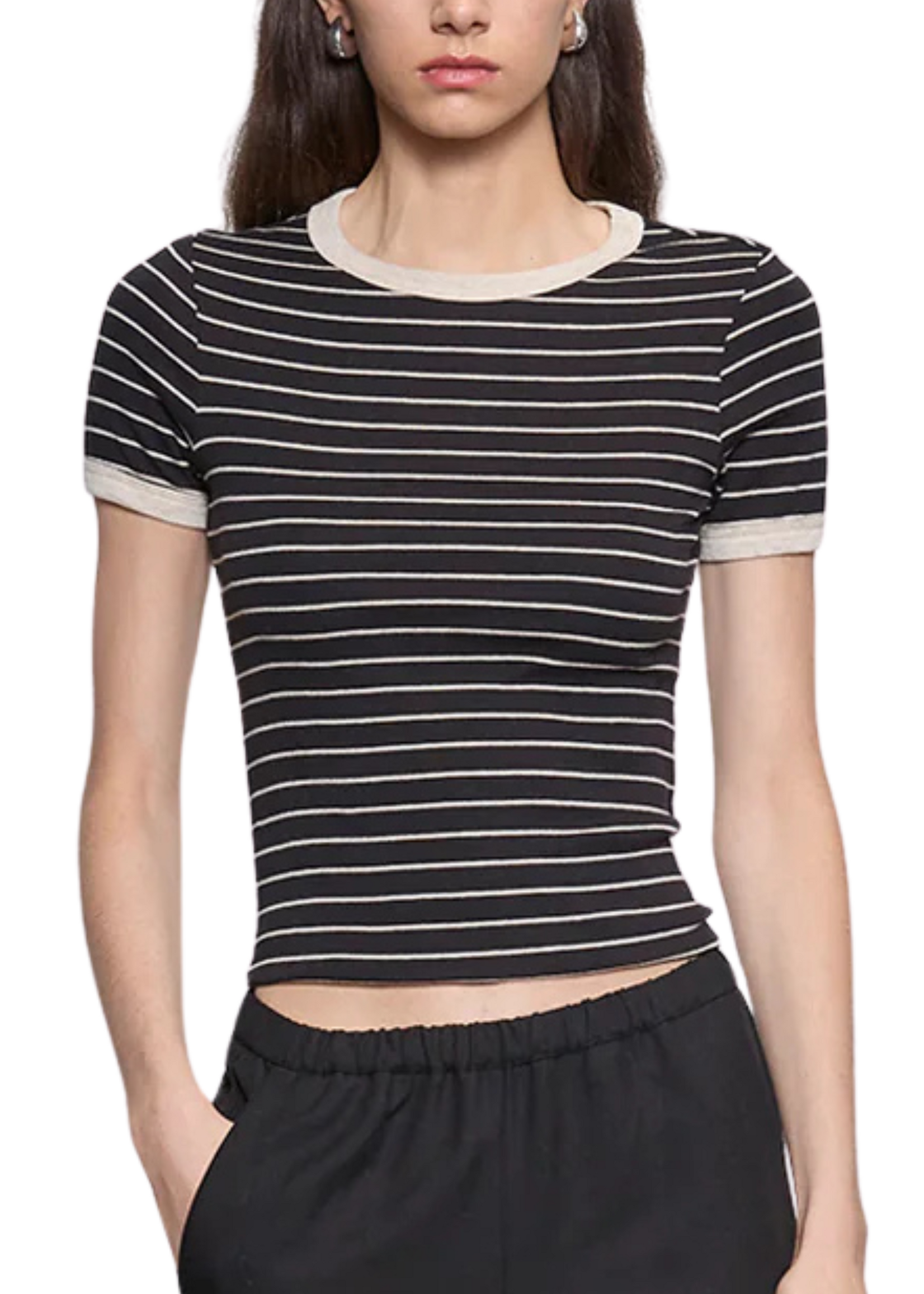 Enza Costa Enza Costa S/S Stripe Tee
