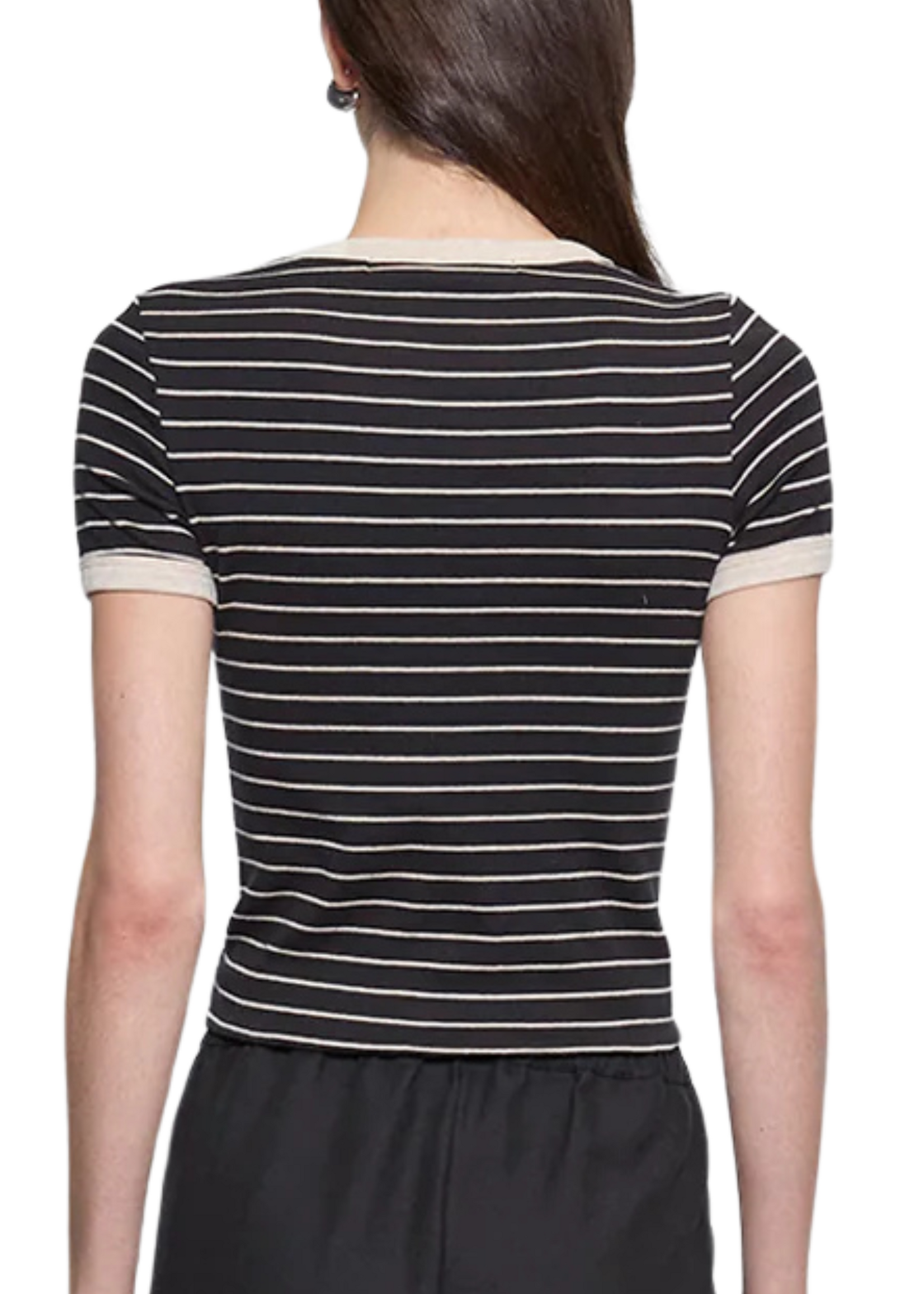 Enza Costa Enza Costa S/S Stripe Tee