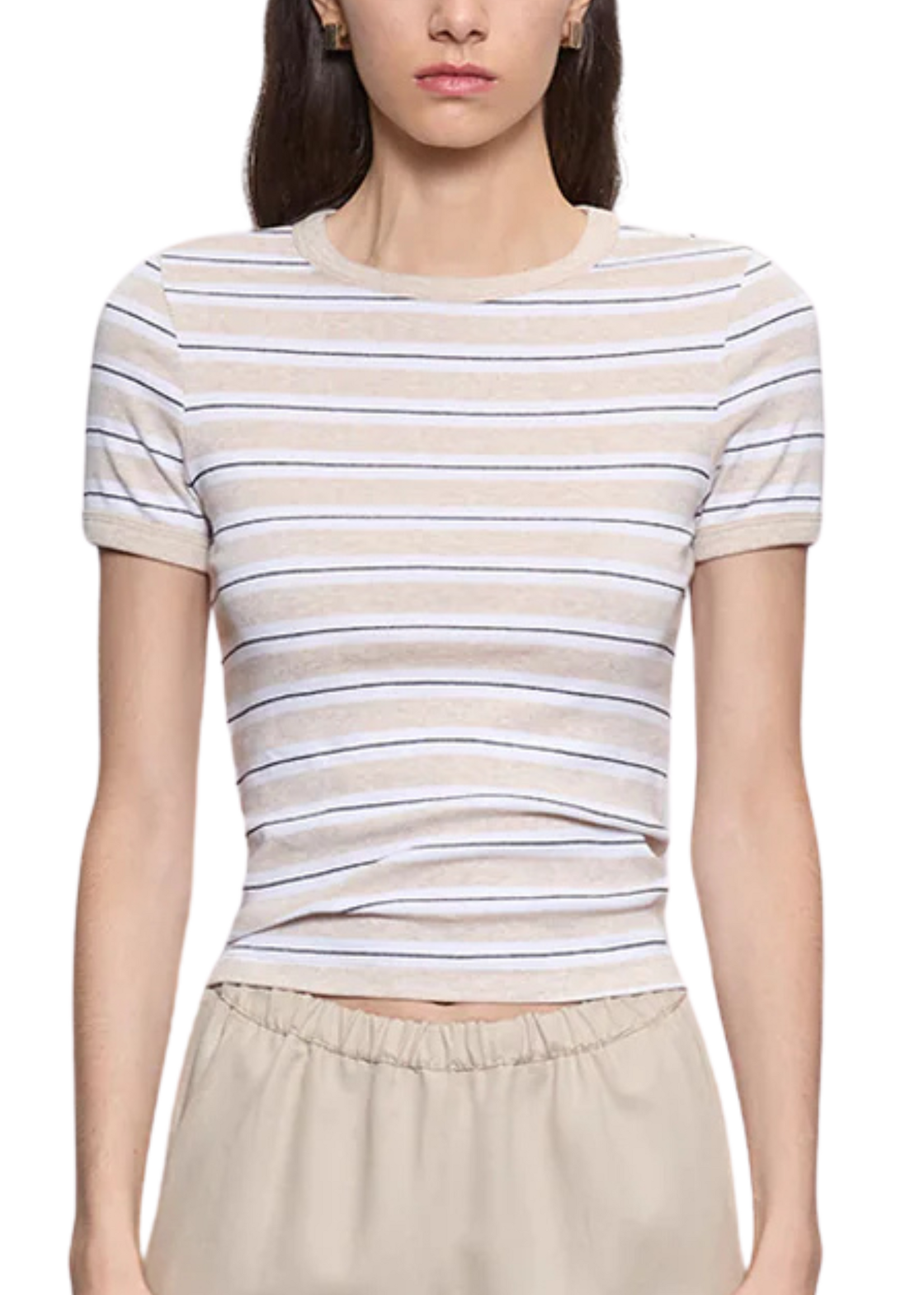 Enza Costa Enza Costa S/S Stripe Tee