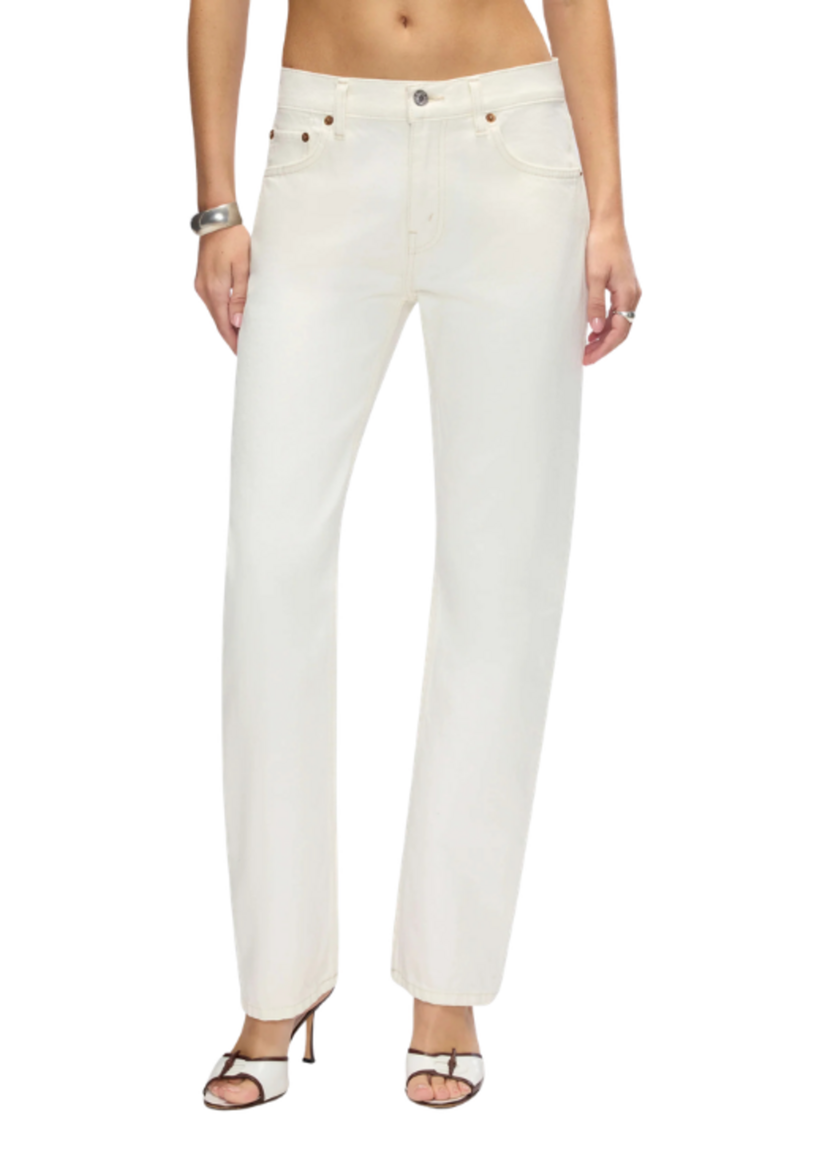 Re/Done Re/Done Mid Rise Blondie Crop Jean