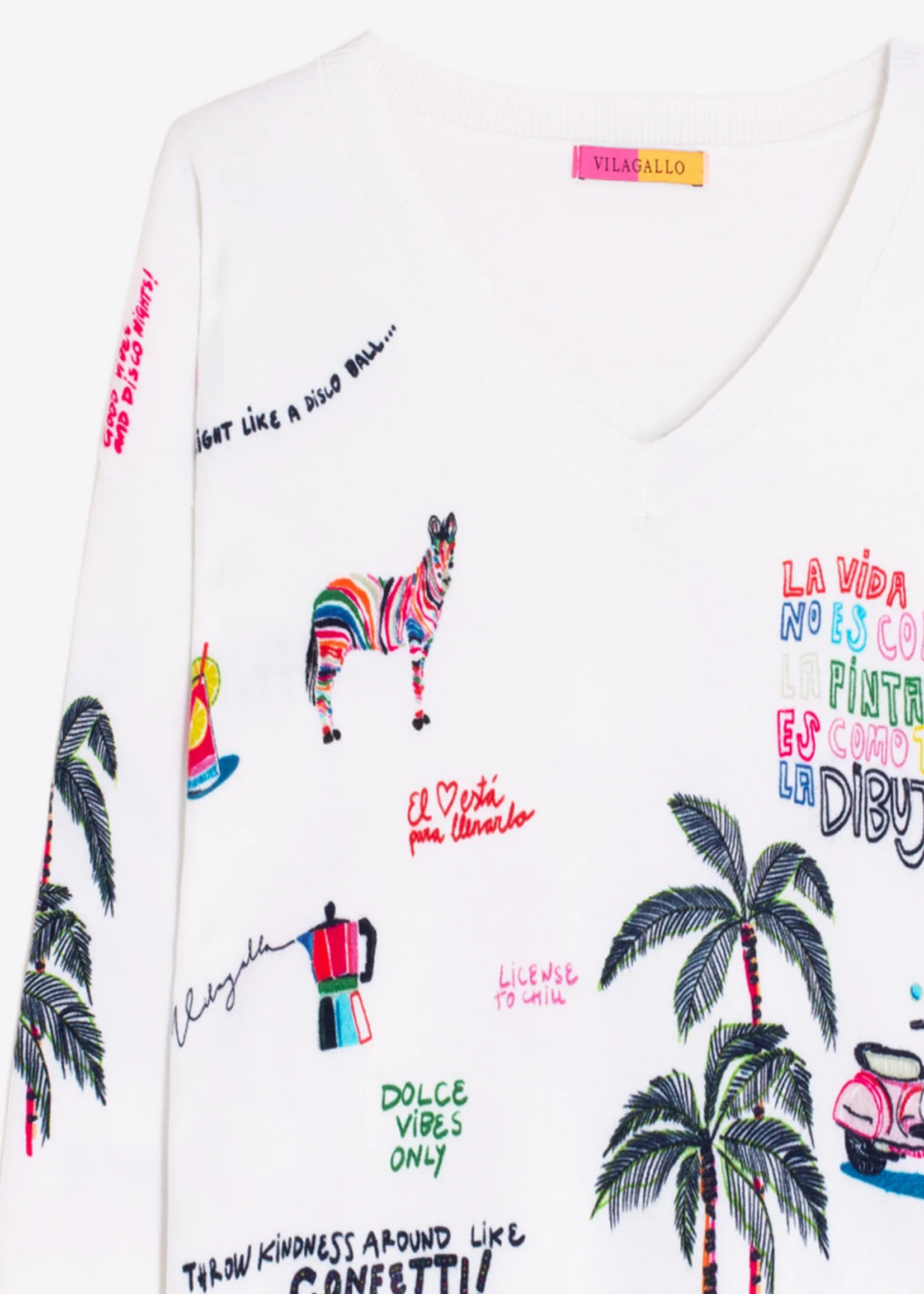 Vilagallo Vilagallo V-Neck Sweater