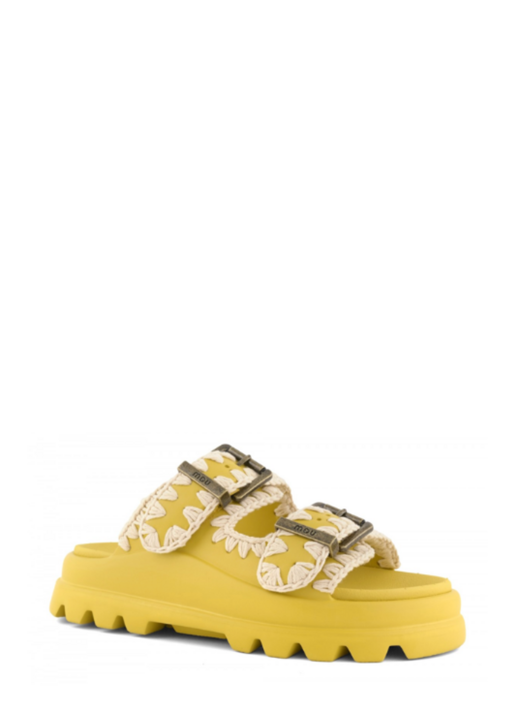 Mou MOU Eva Two Buckle Slide