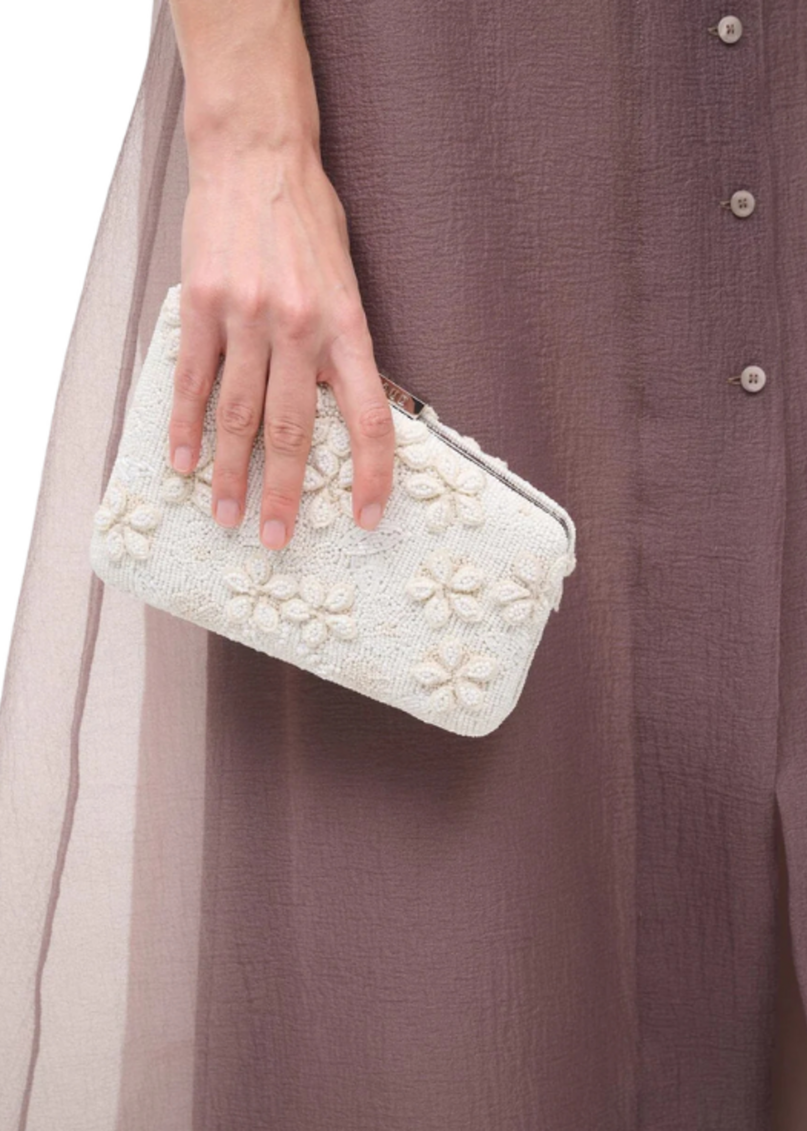 STAUD Staud Carmella Beaded Clutch