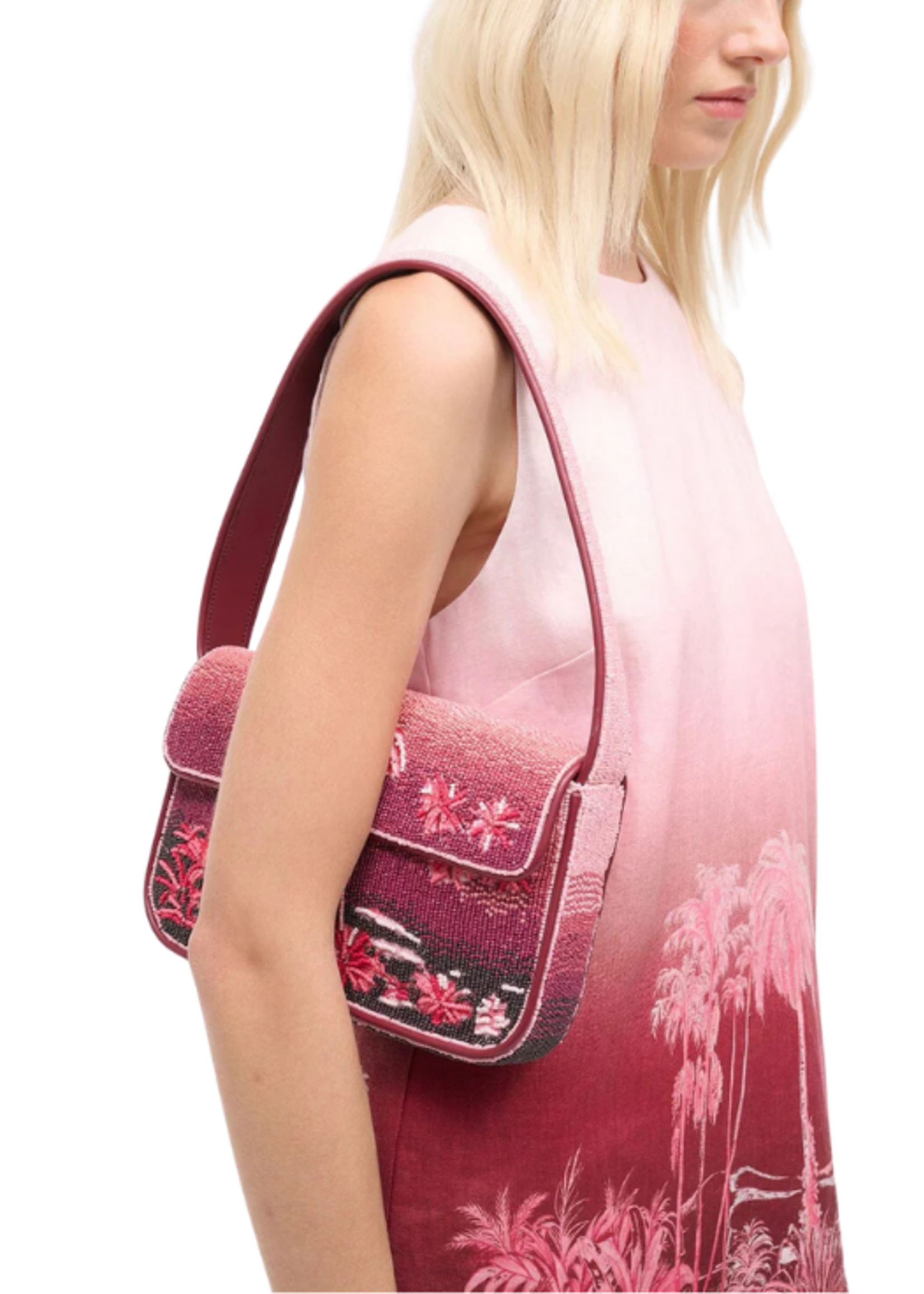 STAUD Staud Tommy Beaded Bag