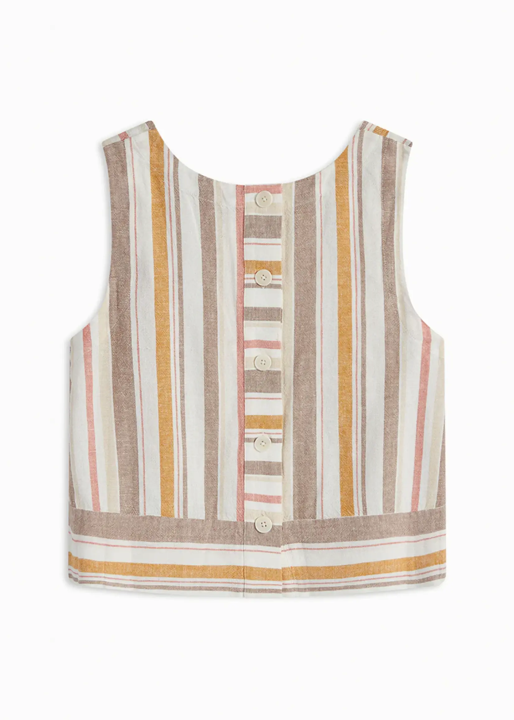 Margaret O'Leary MOL Avery Button Back Tank