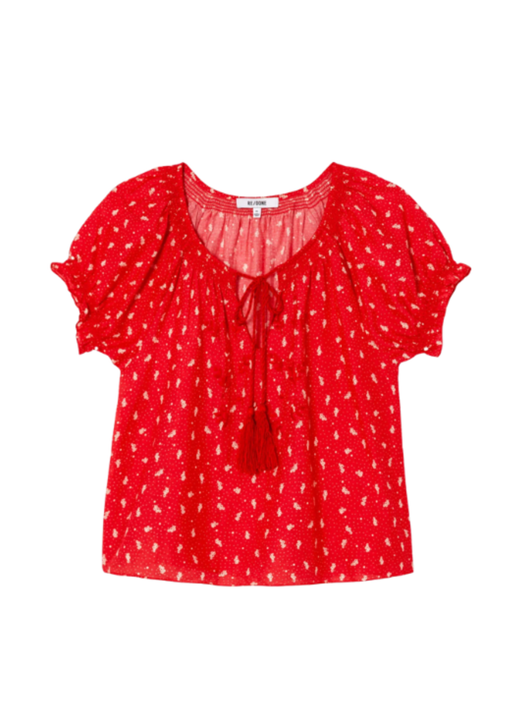 Re/Done Re/Done Katie Embroidered Top